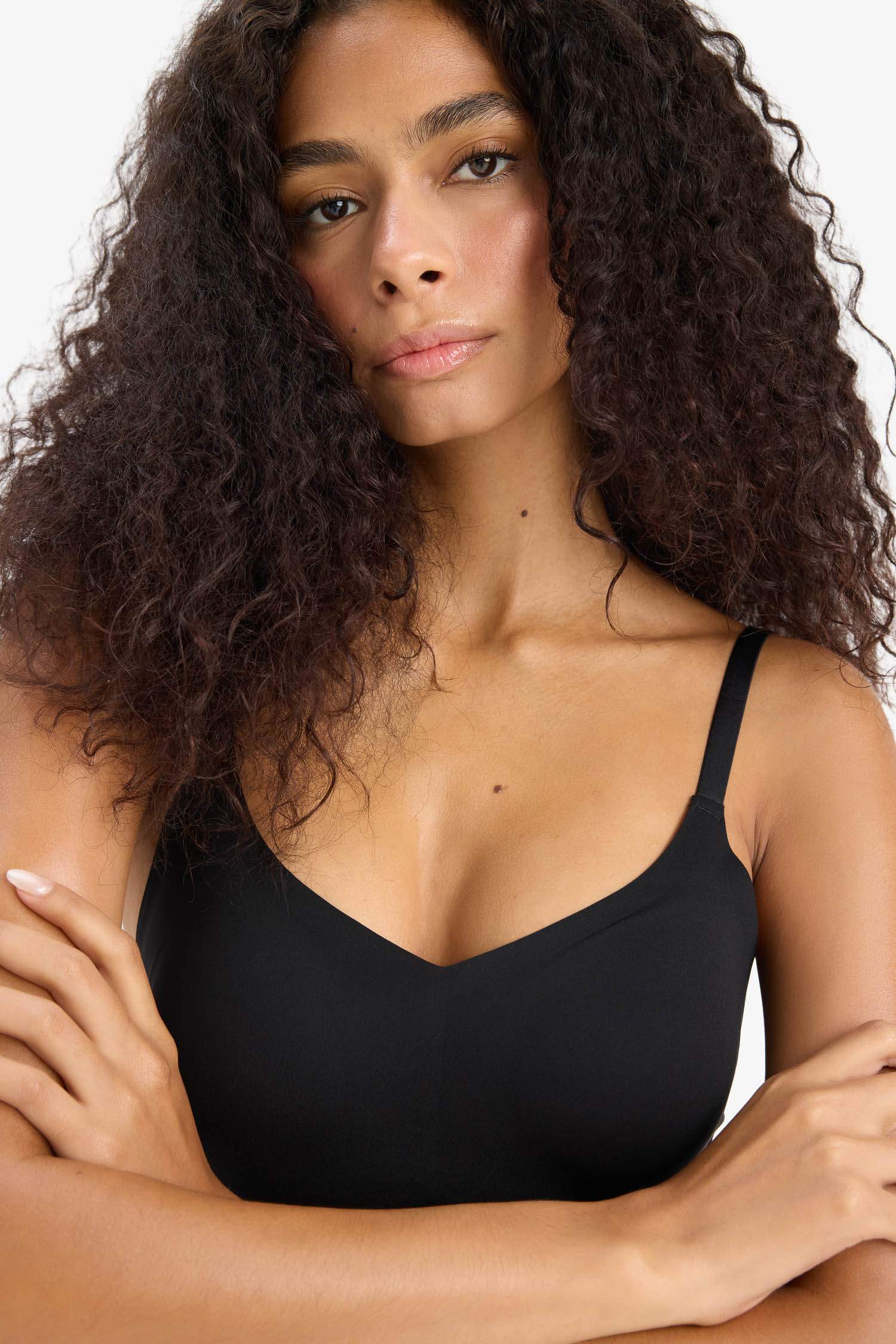 Çıkarılabilir Pedli Siyah Bodysuit Korse-Fall in Love