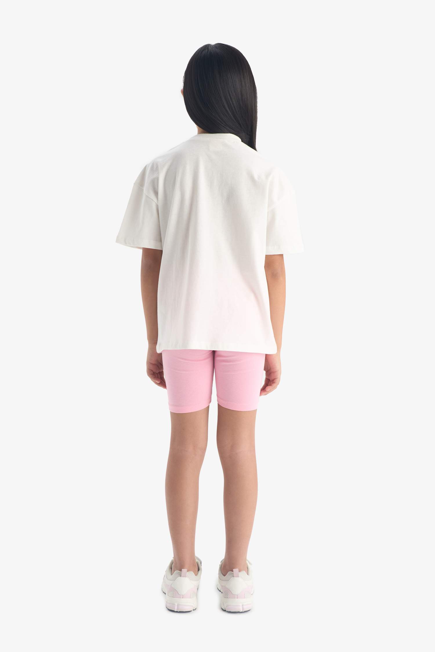 Girl T-shirt Biker Leggings 2 Piece Set