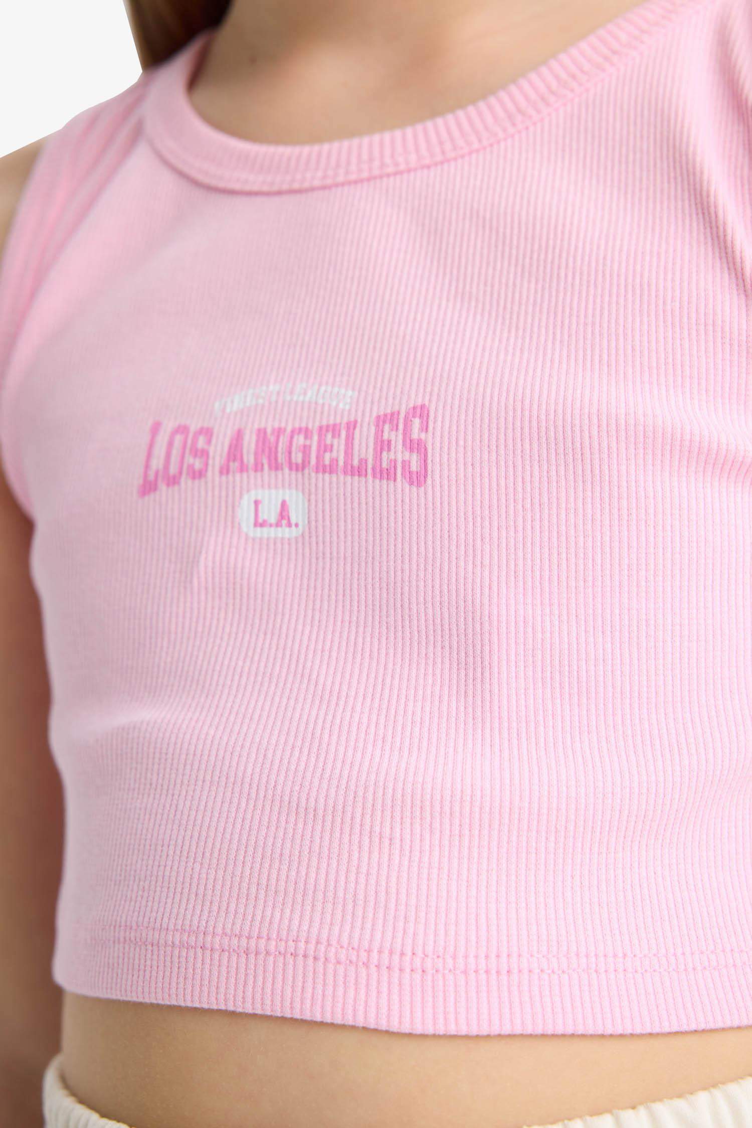 Ensemble Top sans manches imprimé et Short pour fille