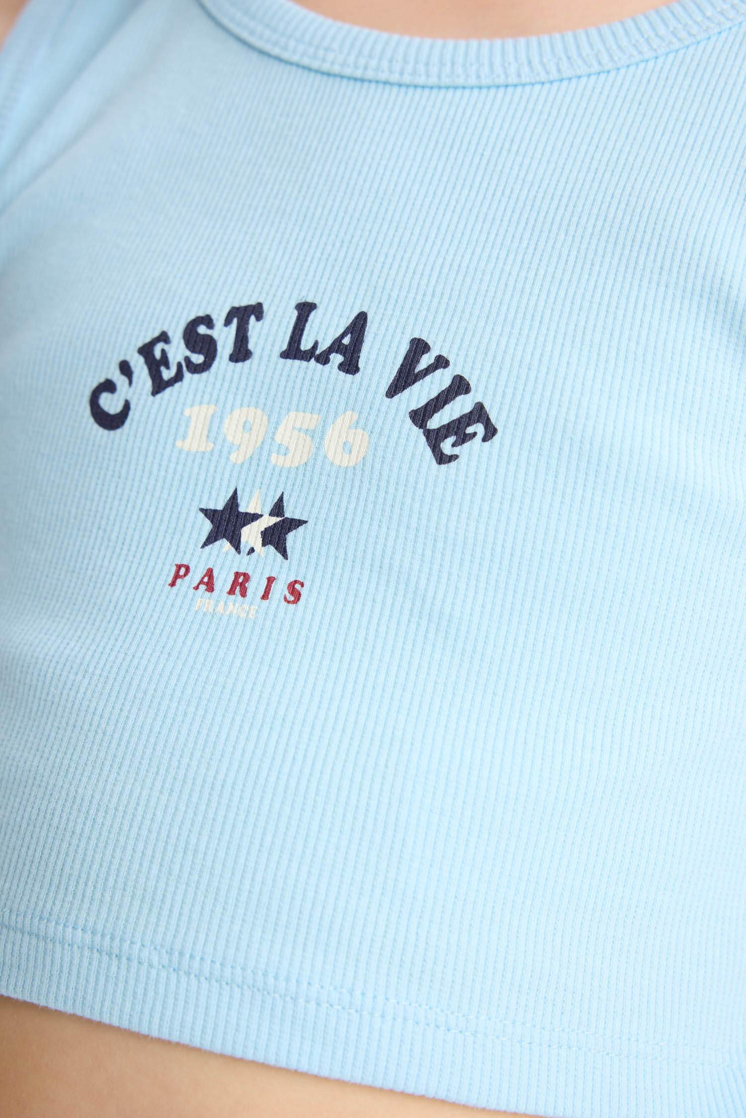 Girl Printed Sleeveless T-Shirt Shorts 2 Piece Set