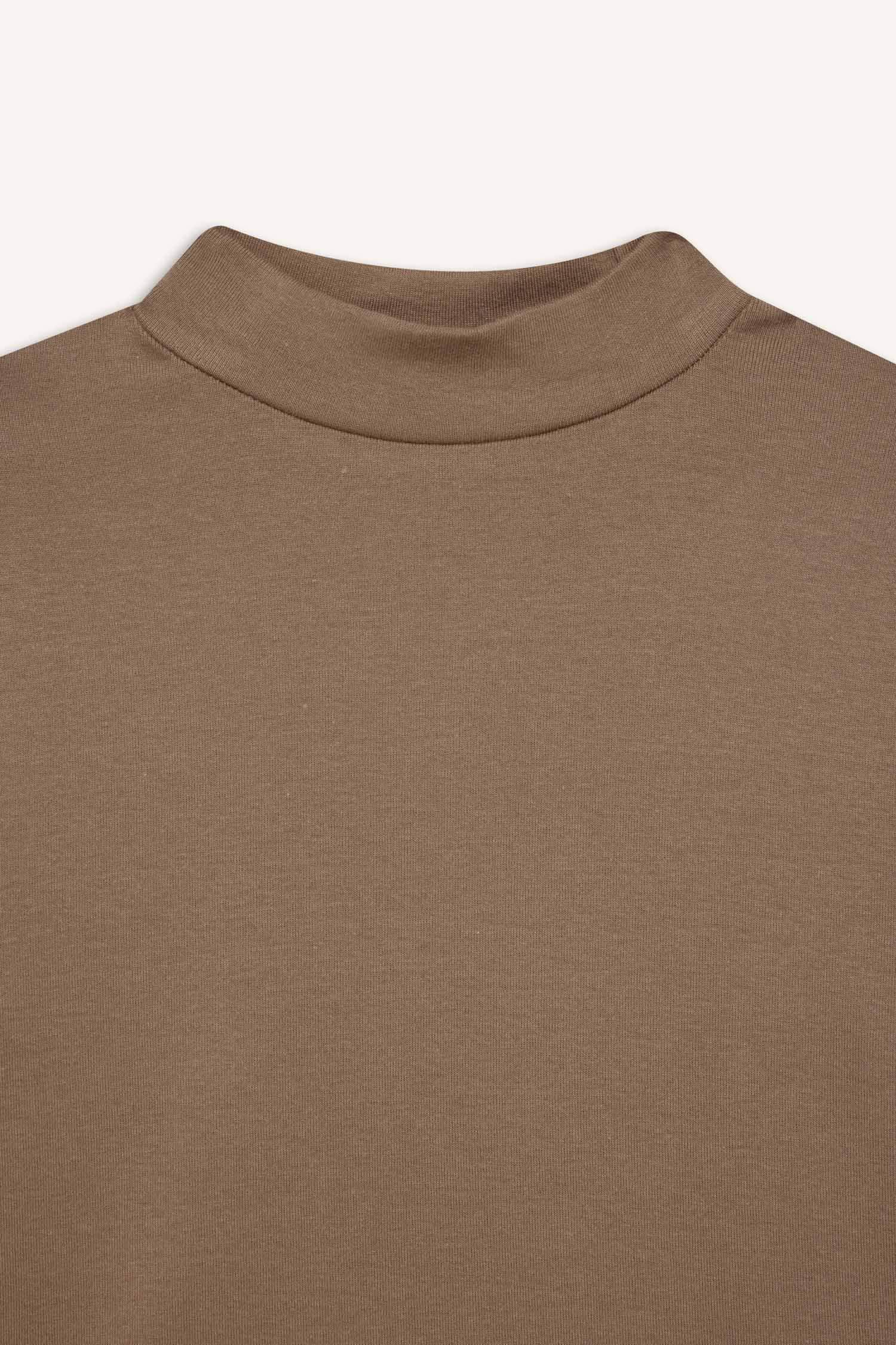 تي شيرت كم طويل سليم فيت هاف كول