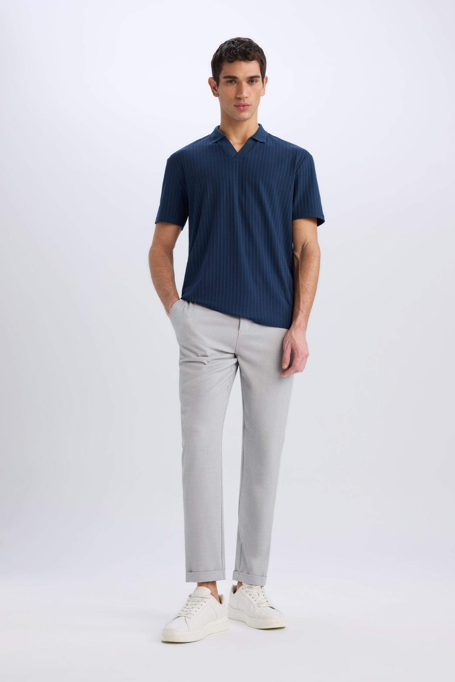 Jogger Fermuarlı Paça Yazlık Kumaş Pantolon