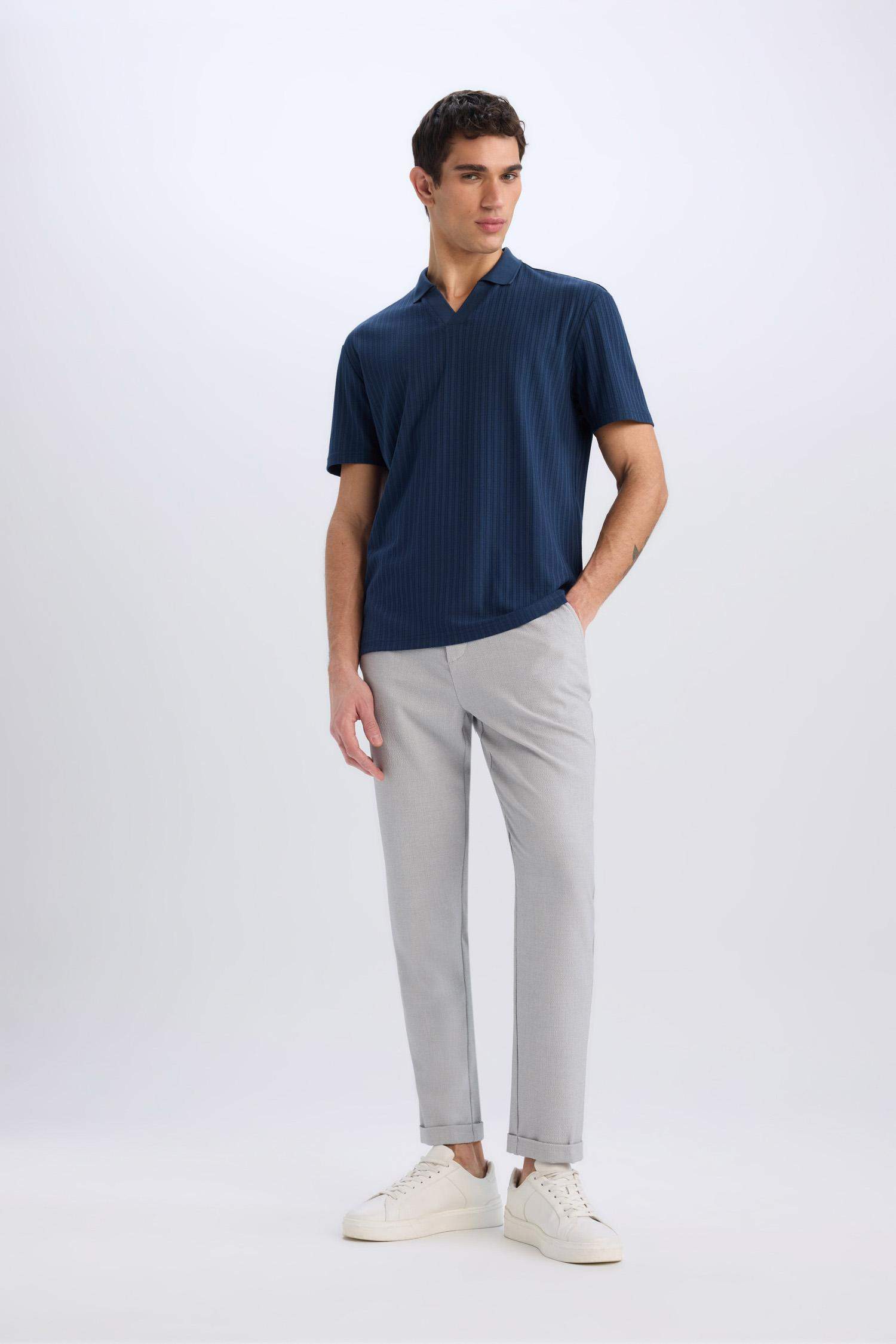 Jogger Fermuarlı Paça Yazlık Kumaş Pantolon