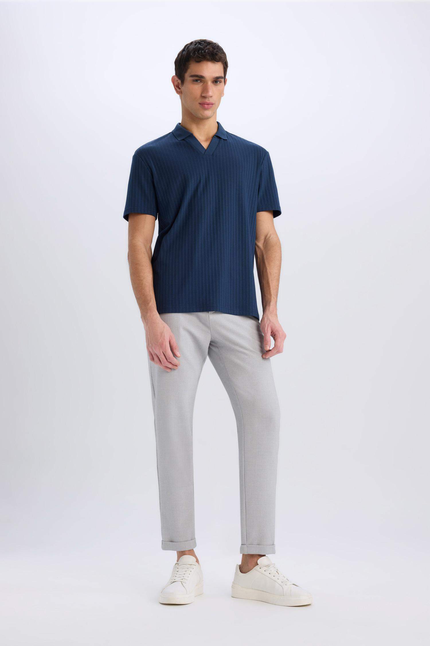 Jogger Fermuarlı Paça Yazlık Kumaş Pantolon