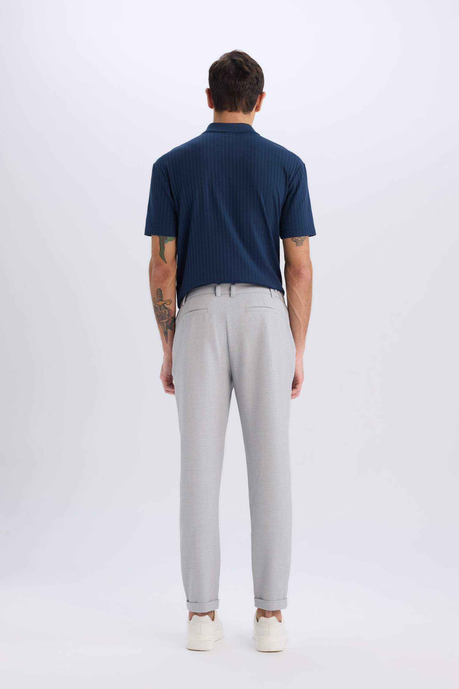 Jogger Fermuarlı Paça Yazlık Kumaş Pantolon