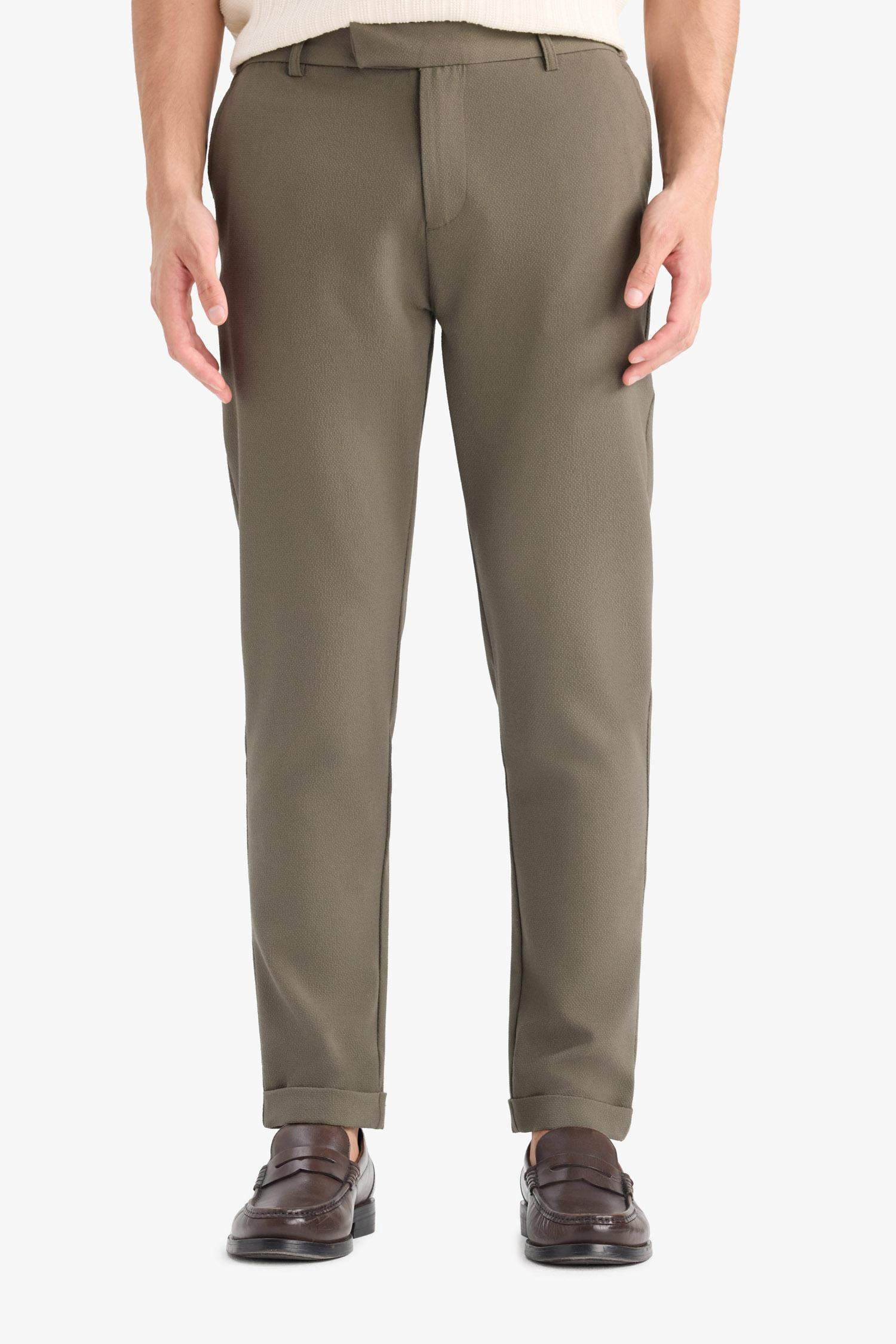 Jogger Fermuarlı Paça Yazlık Kumaş Pantolon