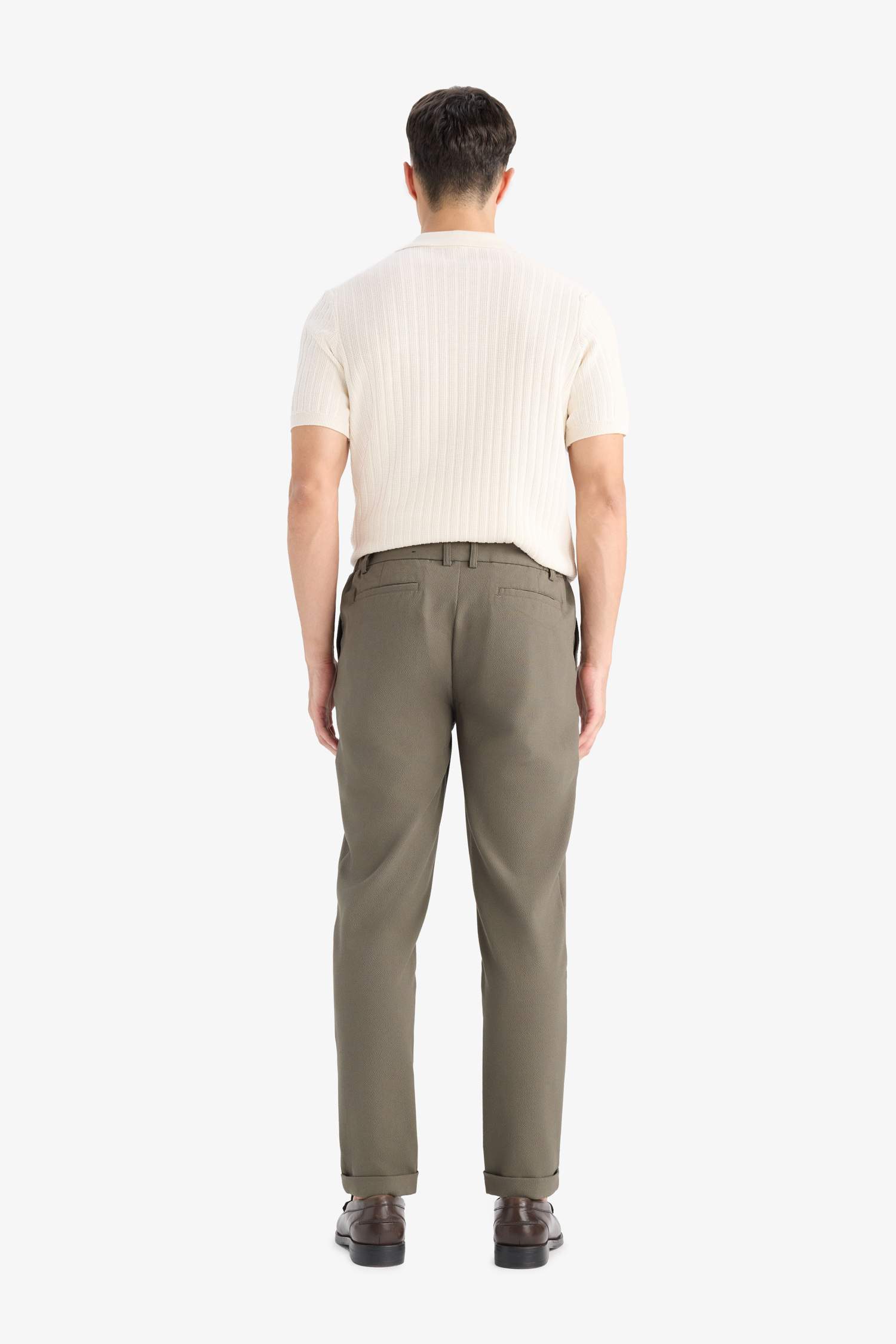 Jogger Fermuarlı Paça Yazlık Kumaş Pantolon