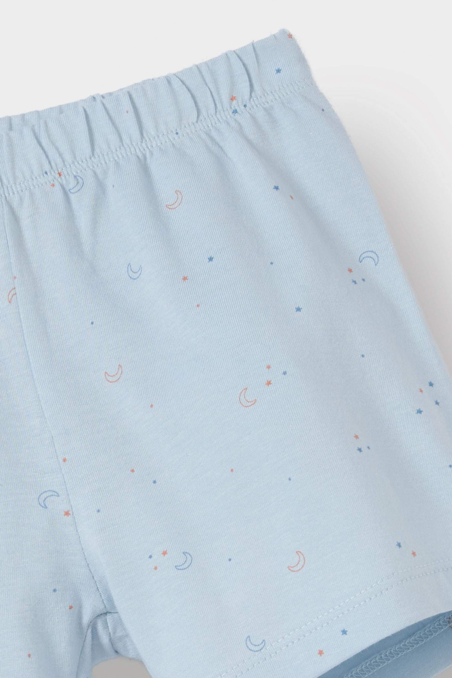 طقم بيجاما بيبي اولادي شورت وتيشيرت قصة عادية - قطعتين