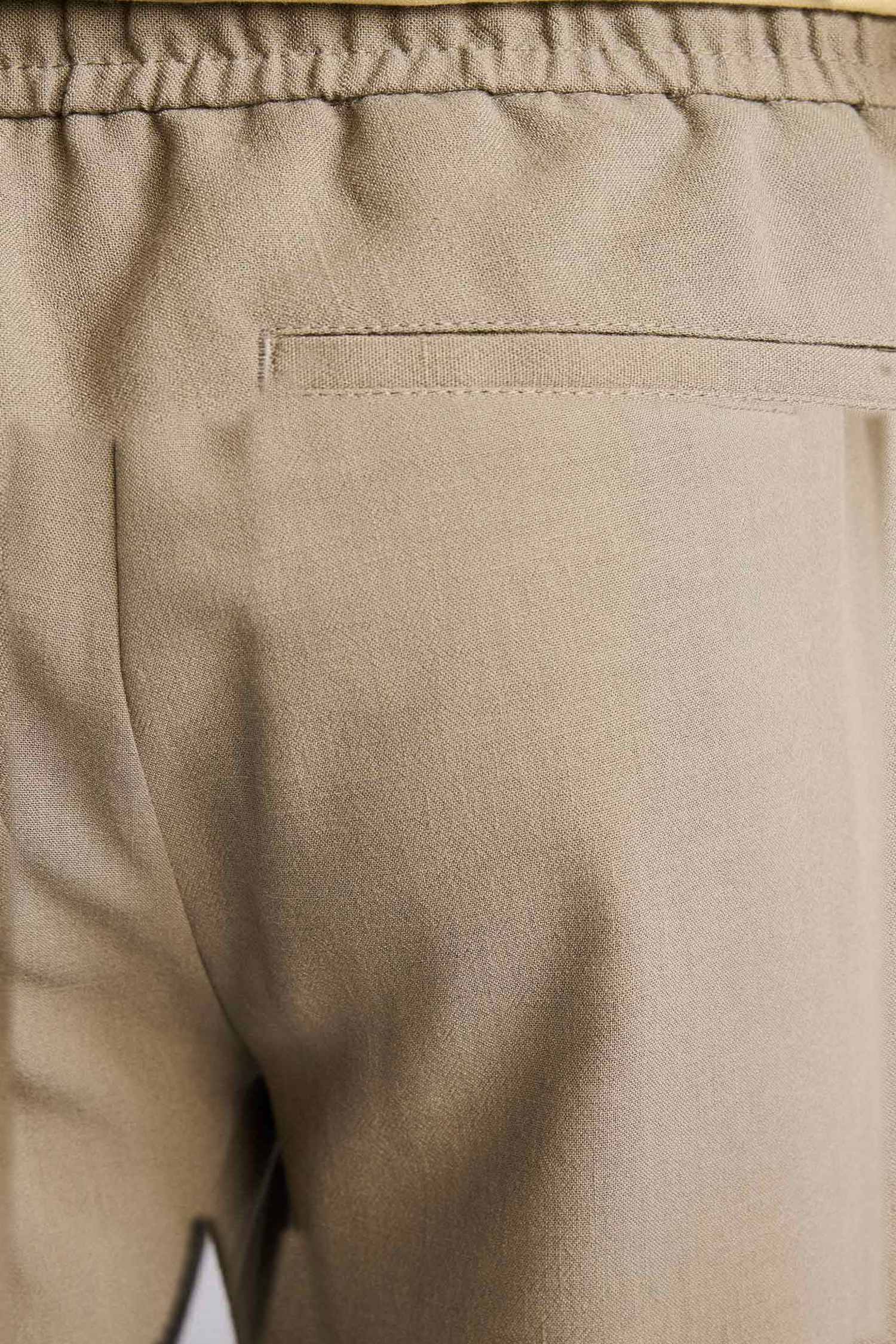 DeFacto Relax Fit Keten Görünümlü Pantolon görsel 5