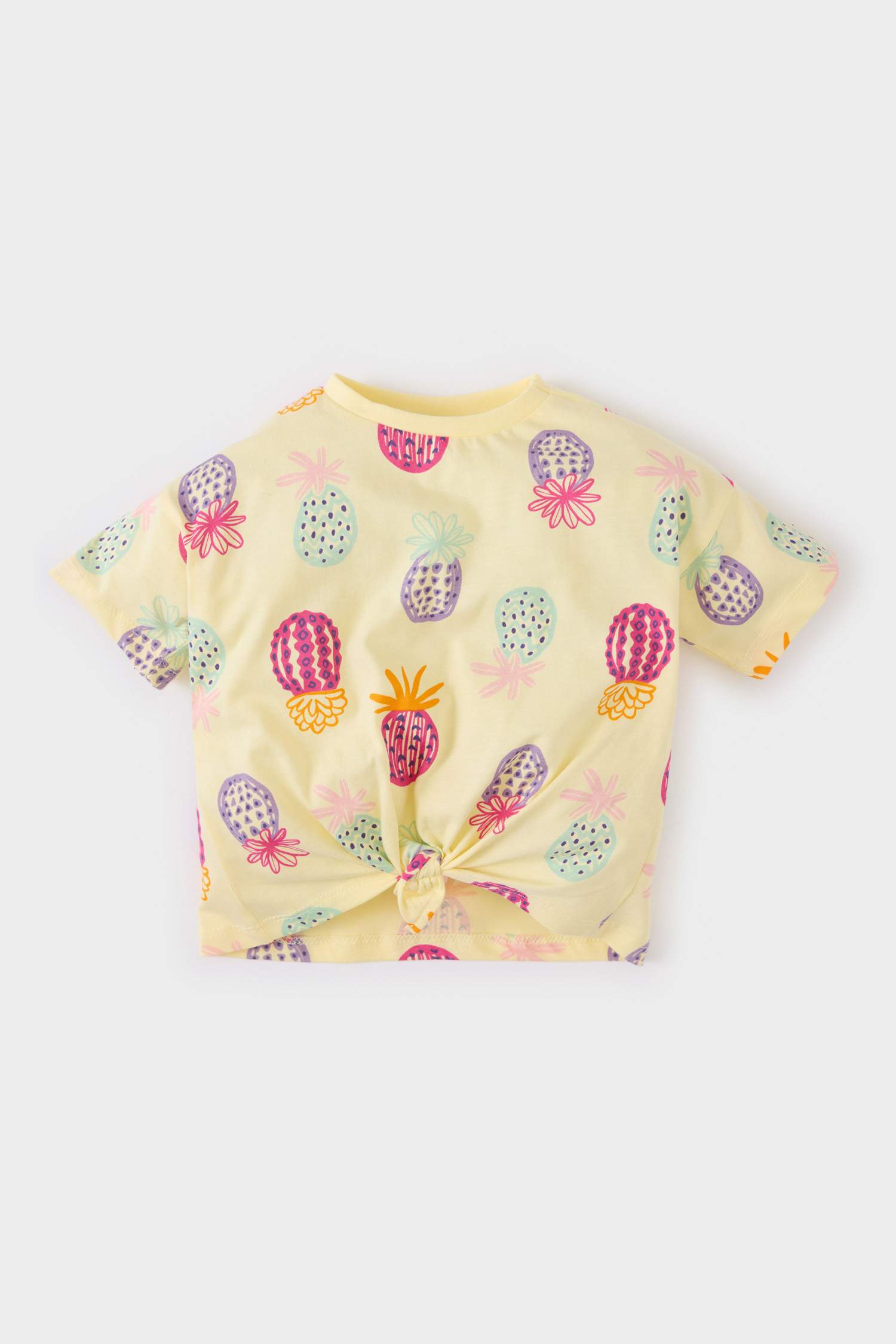 تيشيرت بيبي بناتي نص كم بطبعة ممتعة قصة عادية