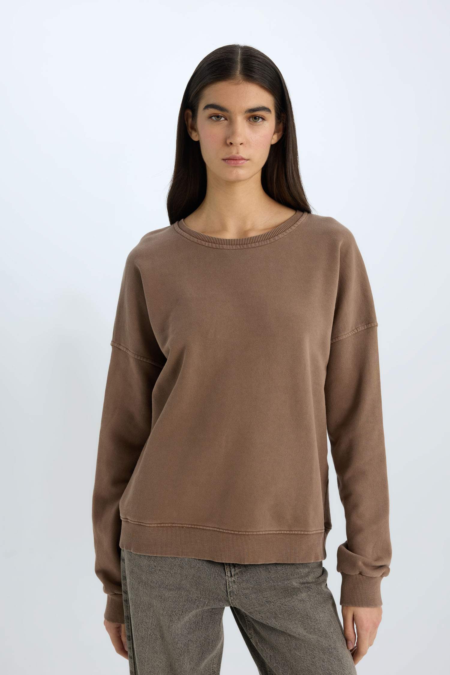 Sweatshirt Oversize basique à col rond