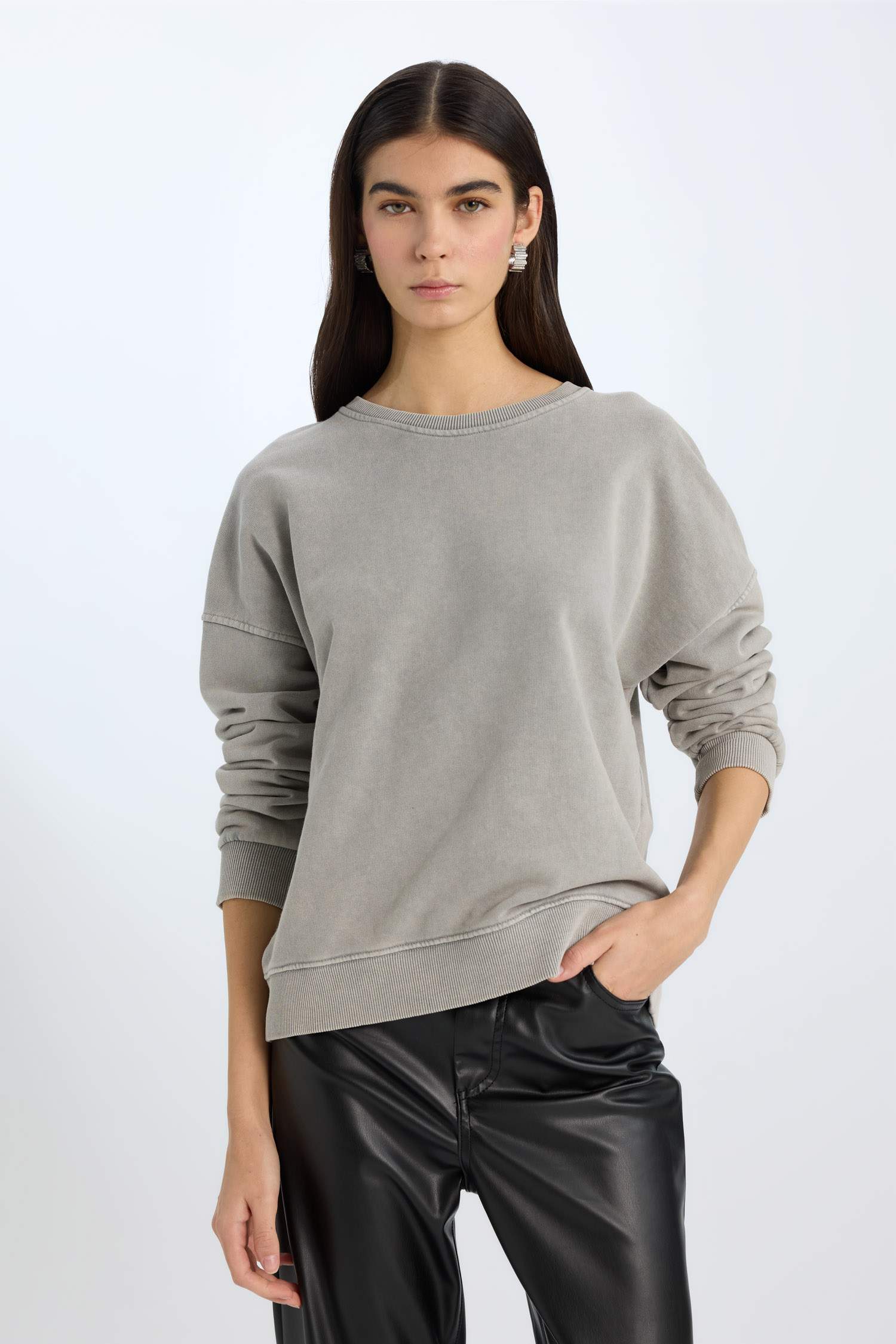 Sweatshirt Oversize Basique à col rond