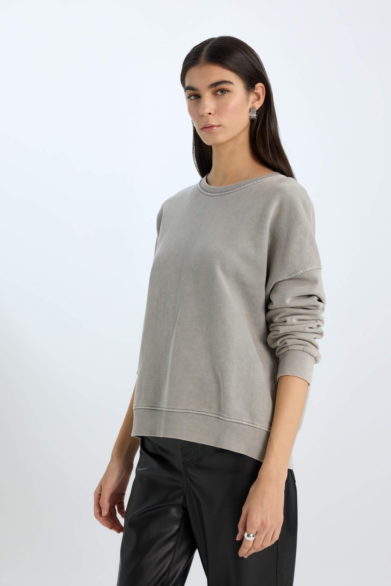 Sweatshirt Oversize Basique à col rond