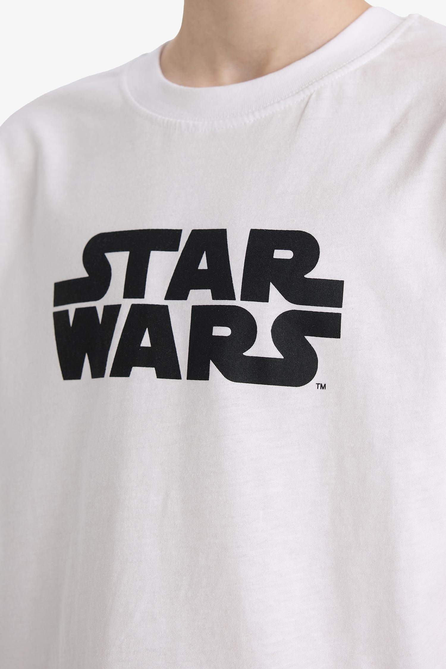 Erkek Çocuk Star Wars Bisiklet Yaka Kısa Kollu Tişört