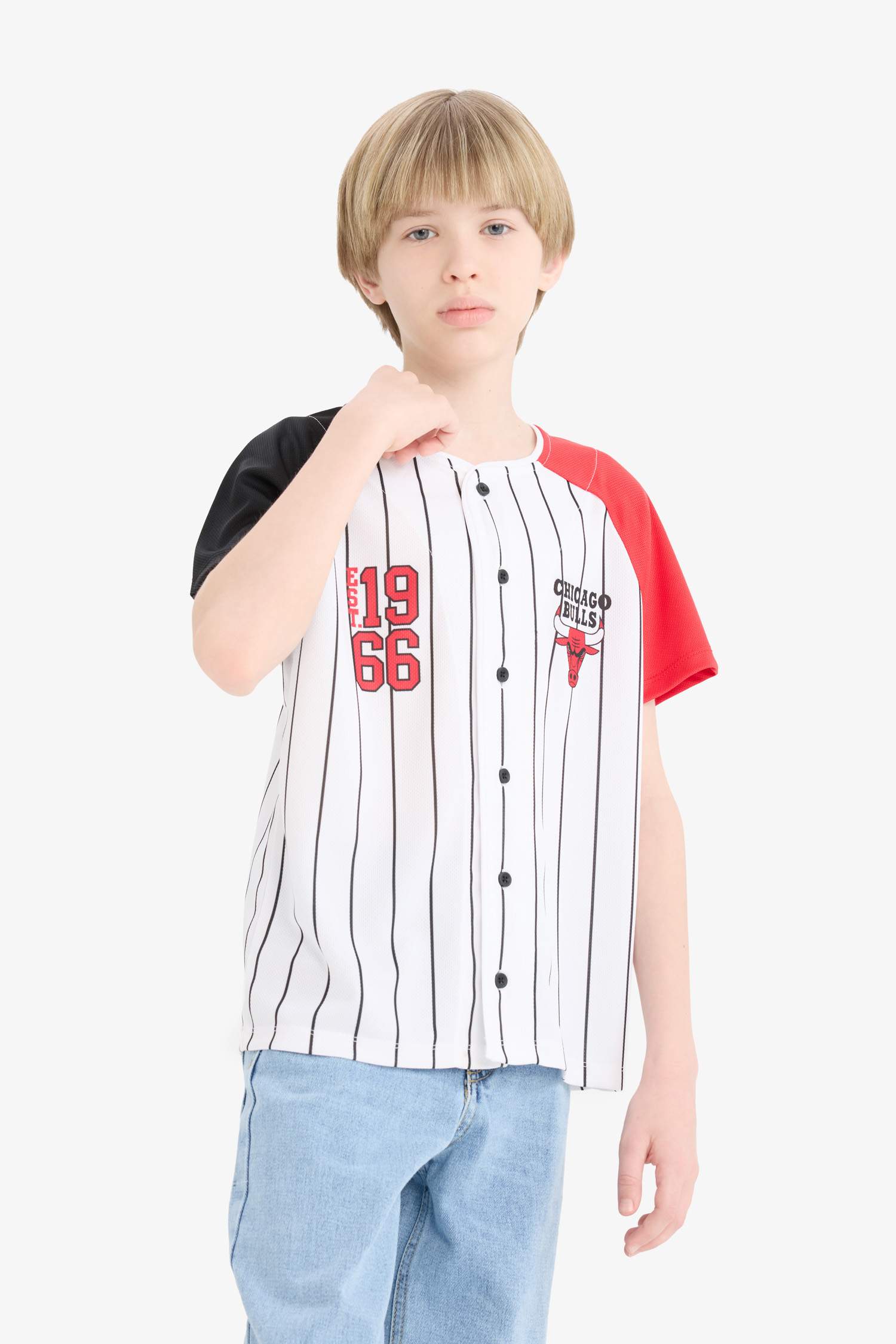 T-shirt NBA Chicago Bulls à manches courtes pour garçon