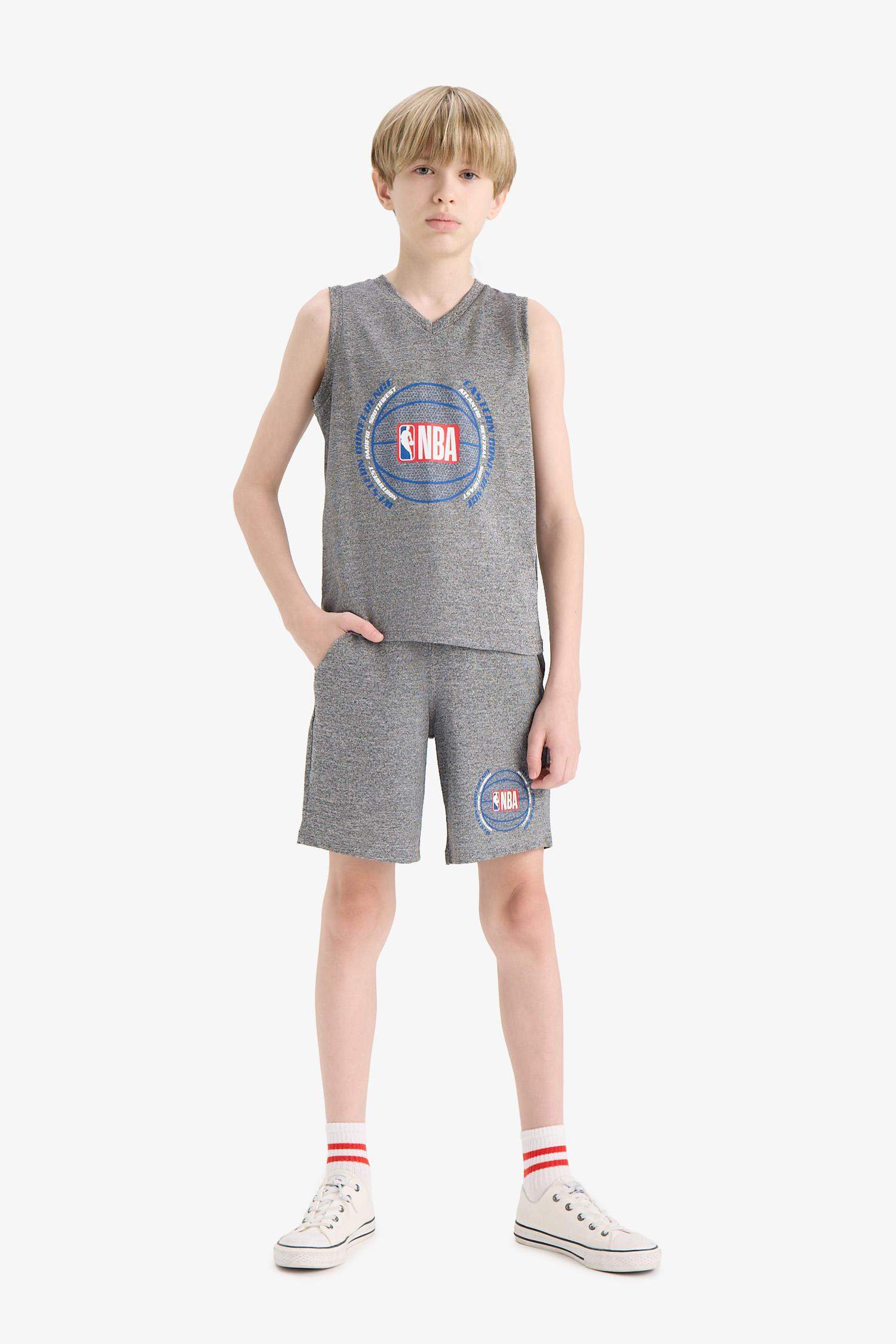 Boy Child NBA Wordmark Waist Elastic Shorts