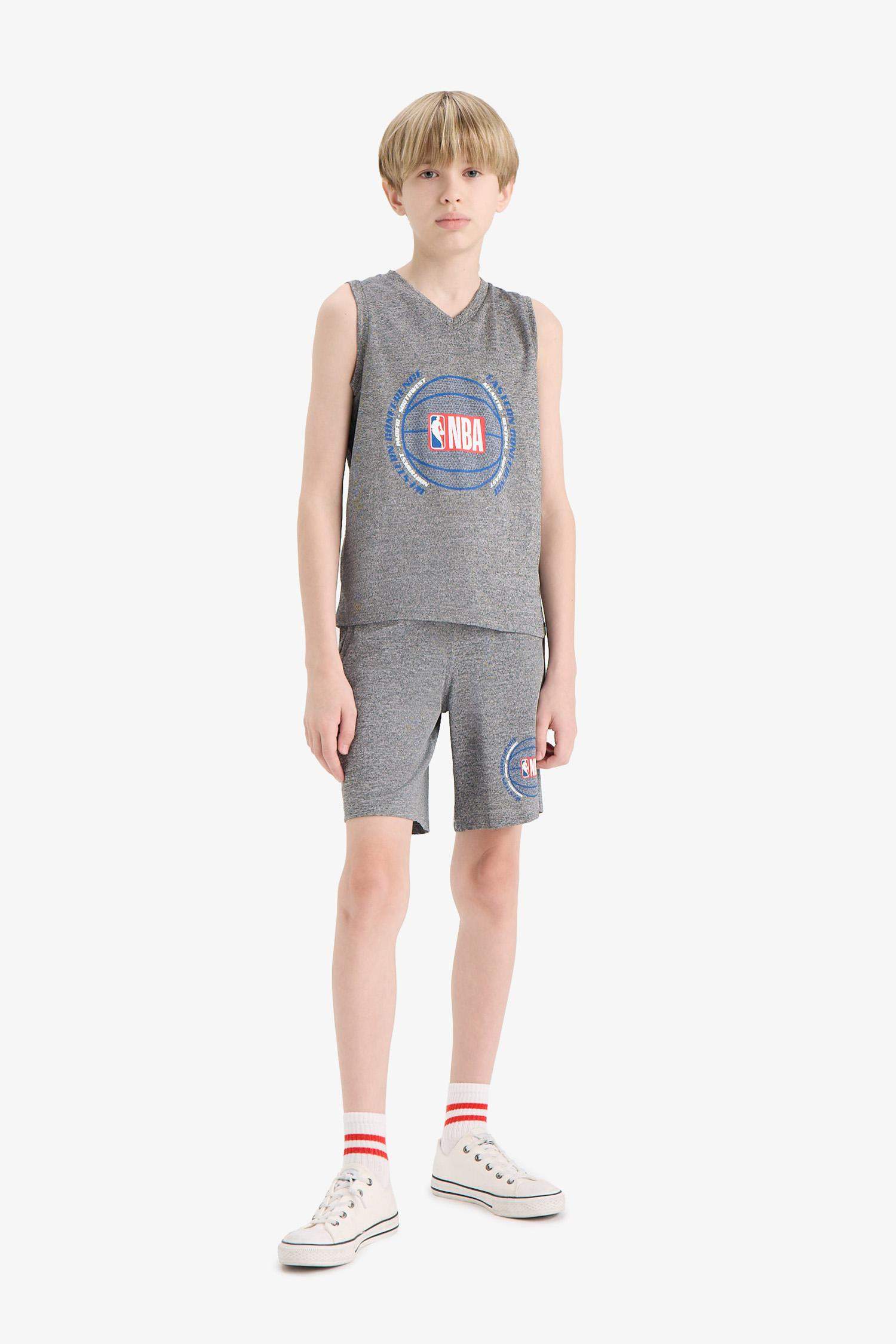 Boy Child NBA Wordmark Waist Elastic Shorts