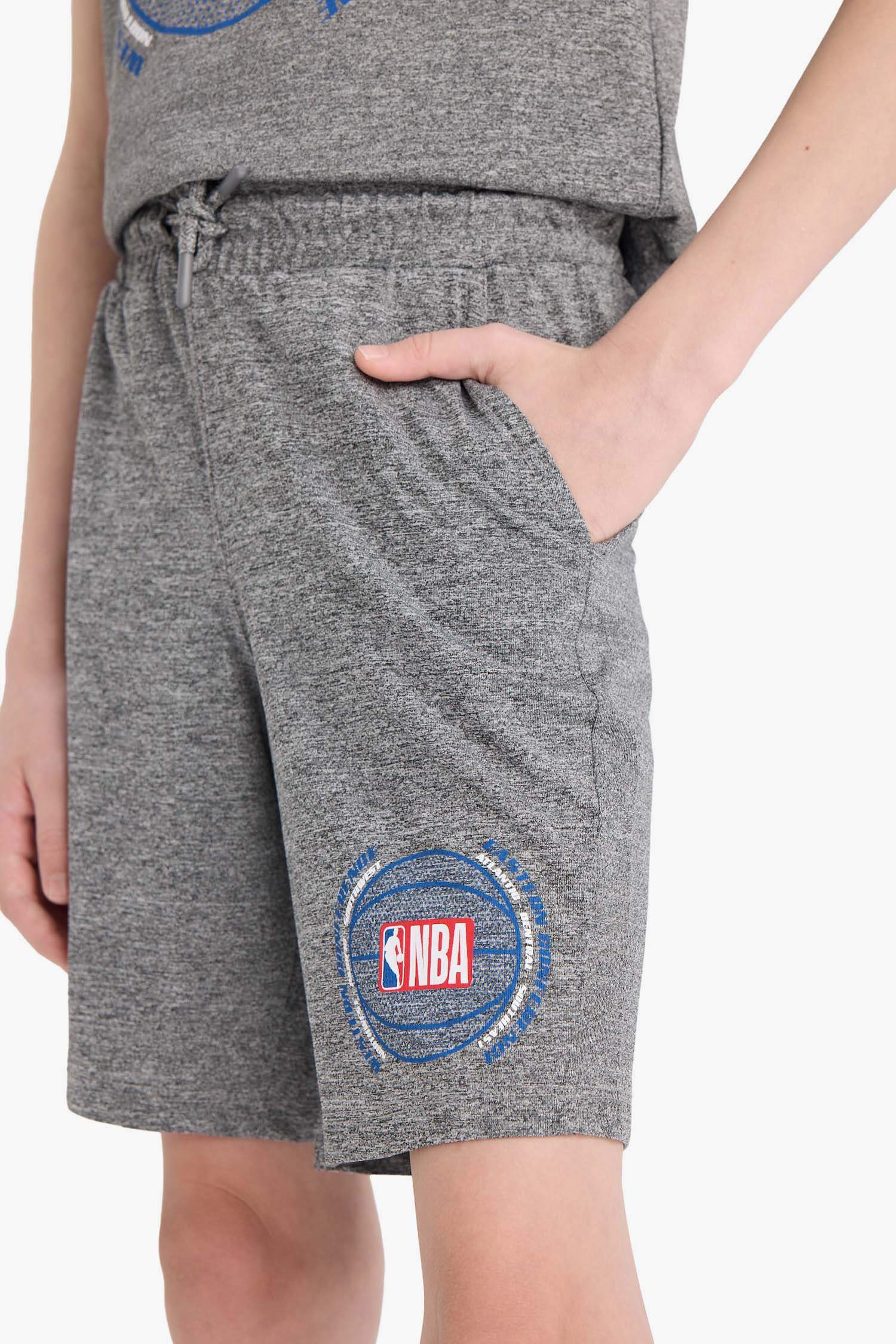 Boy Child NBA Wordmark Waist Elastic Shorts