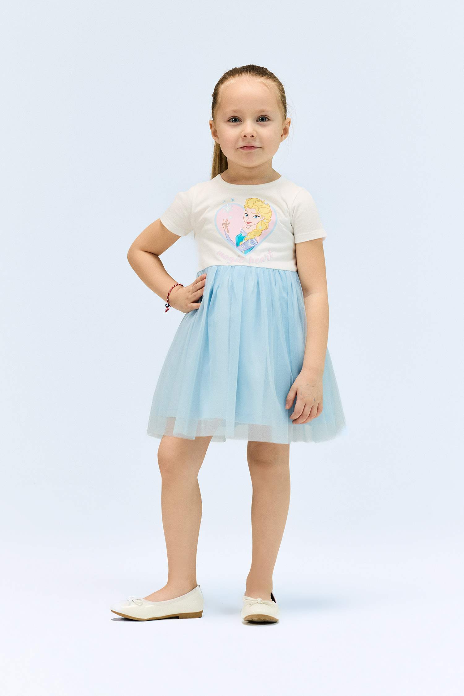 Baby Girl Frozen Short Sleeve Tulle Dress