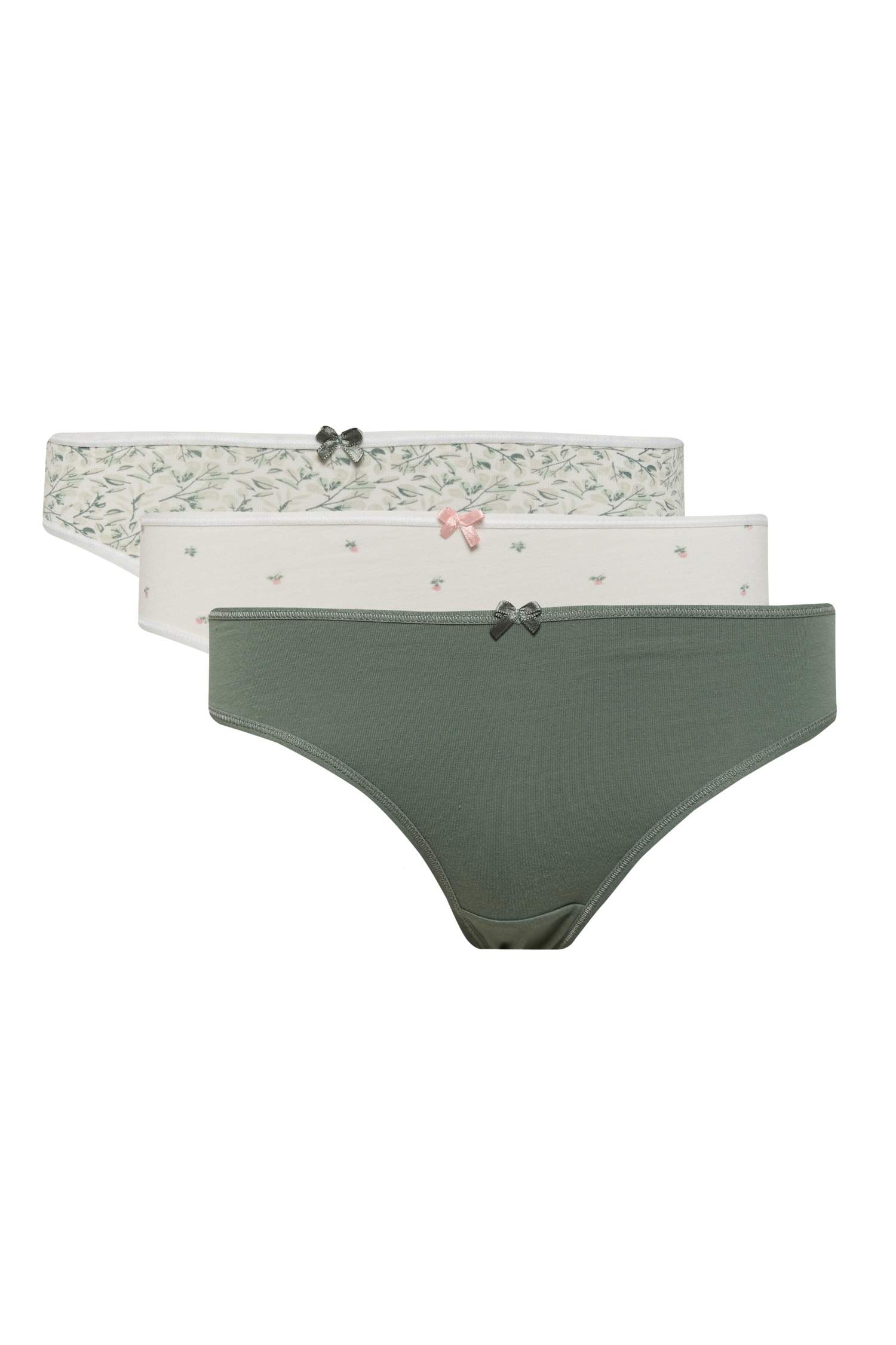 Patterned 3 Piece Slip Panties