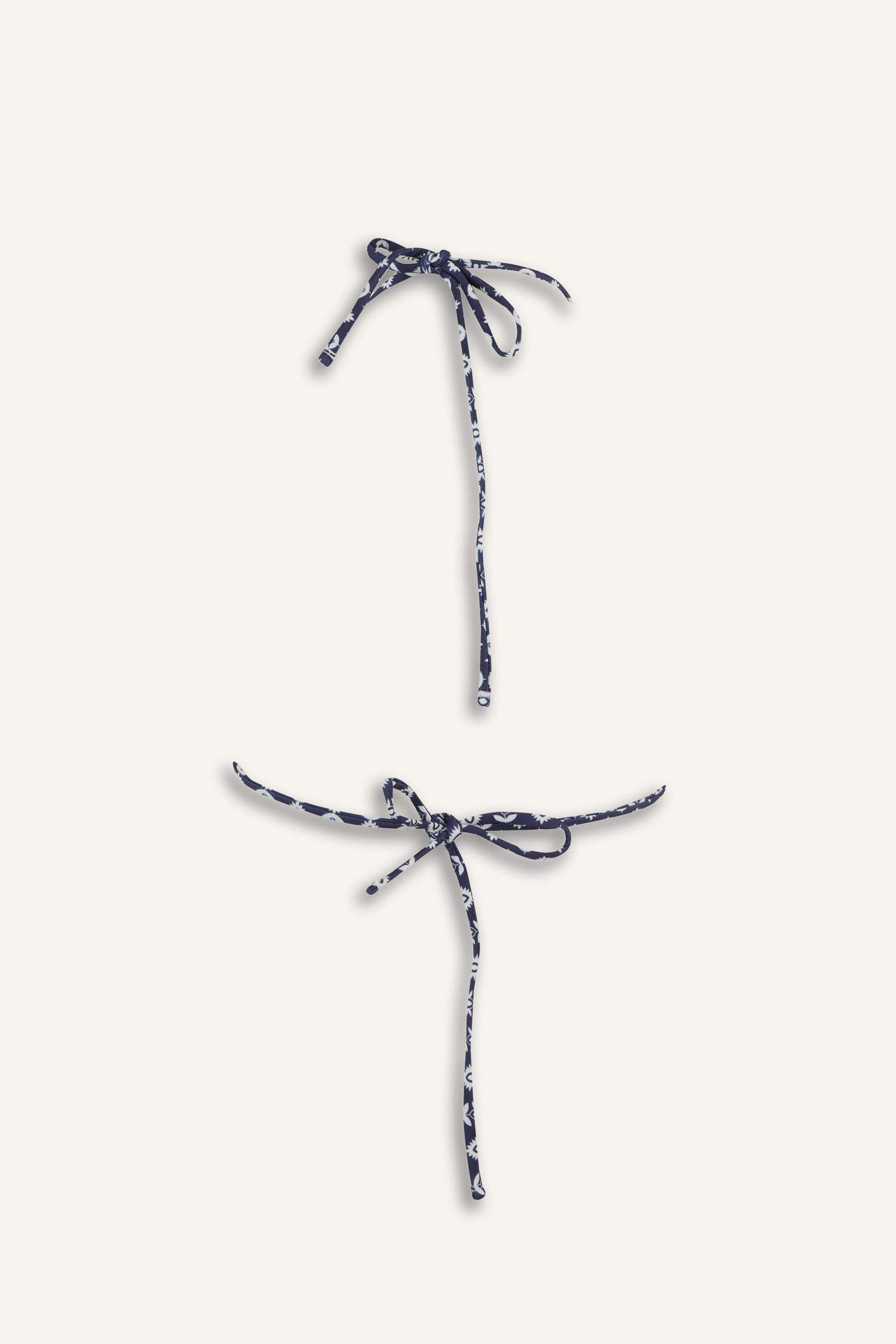 Regular Fit Desenli Bikini Üstü-Fall in Love