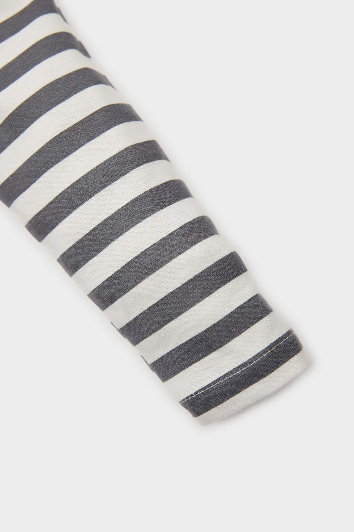 Baby Boy Polo Collar Label Printed Striped T-shirt