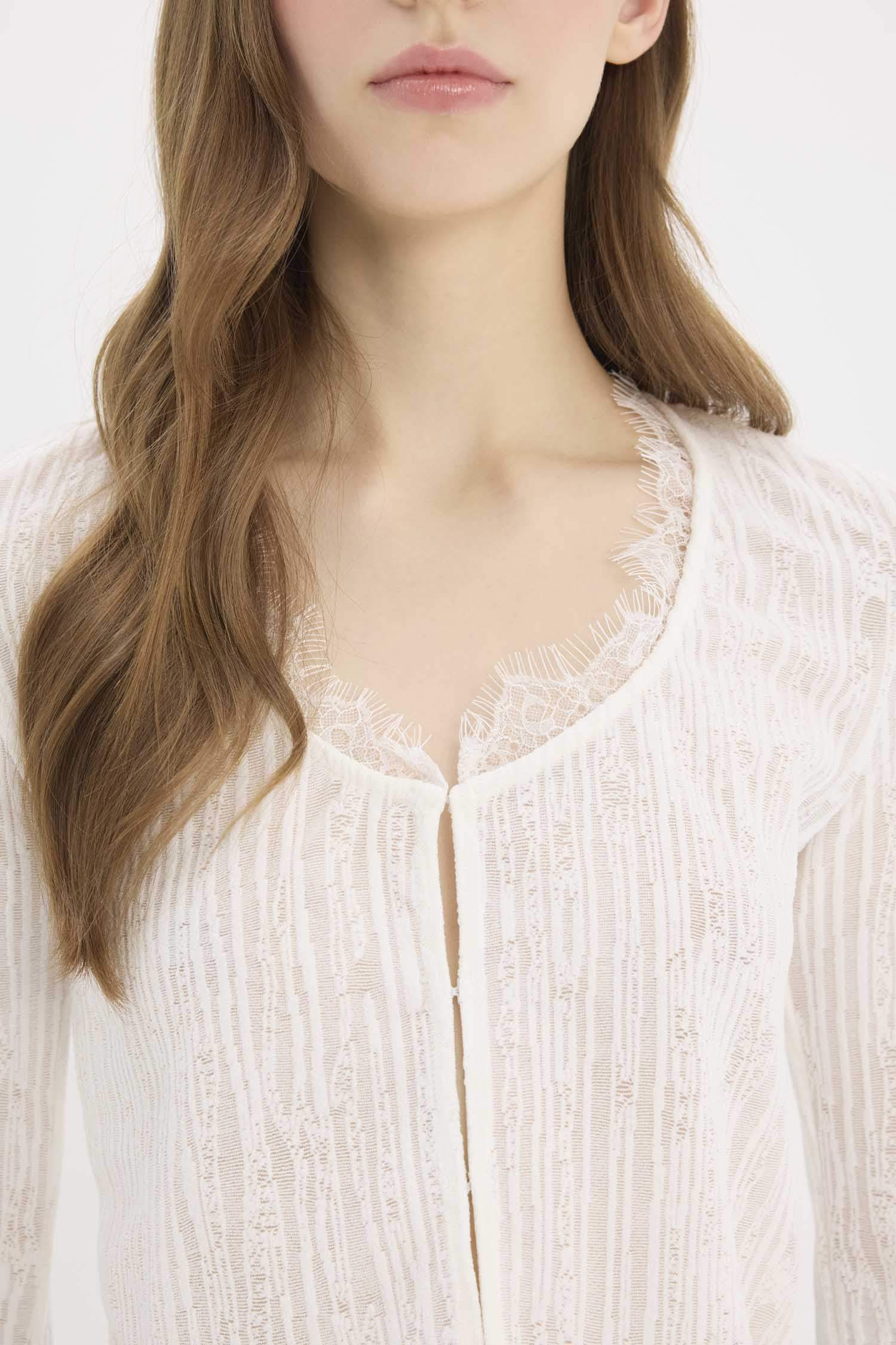 ұзын бұлшықет пішімі v жаға шілтер Кардиган