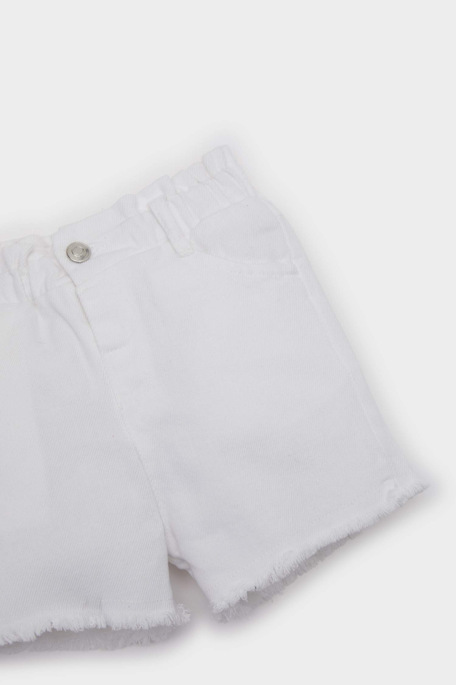 Baby Girl Paperbag Fit Paperbag Waist Shorts