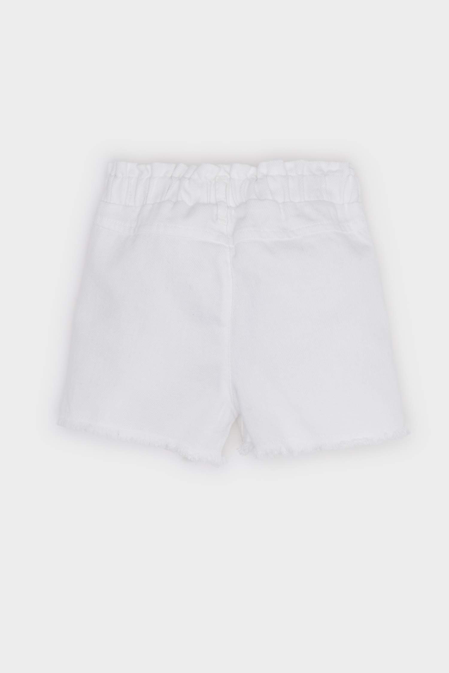 Baby Girl Paperbag Fit Paperbag Waist Shorts