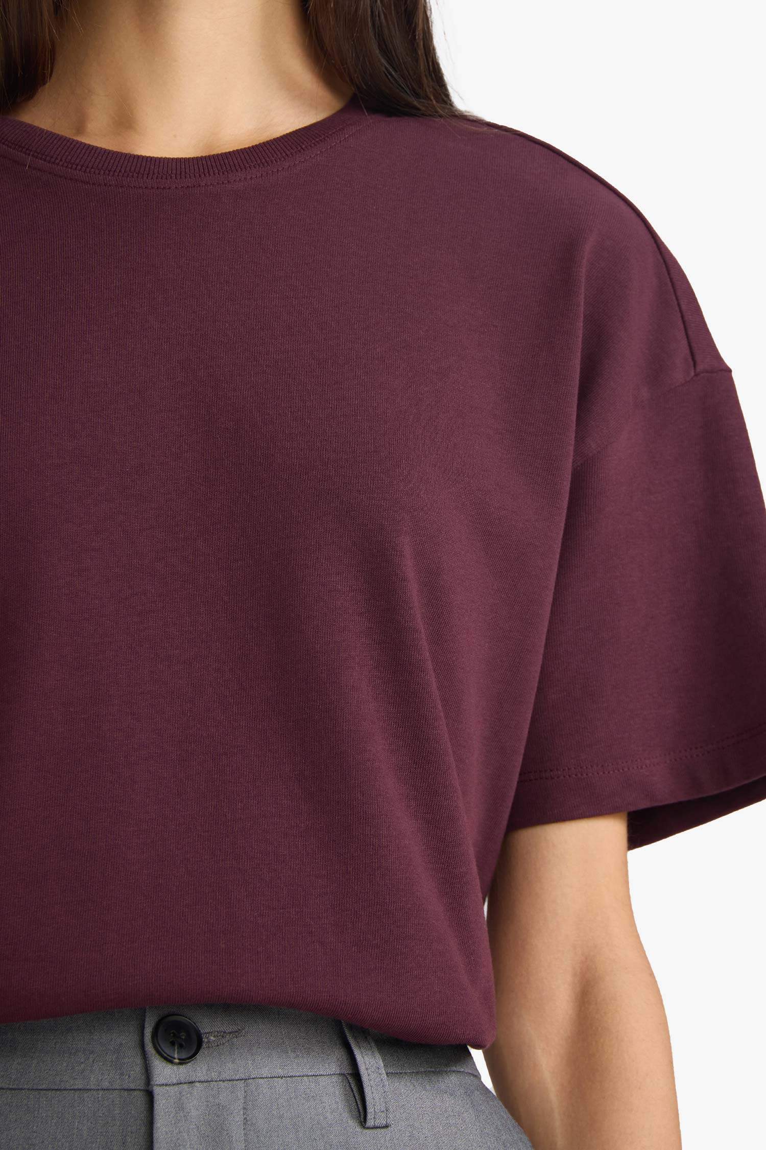 Футболка Oversize с круглым вырезом и коротким рукавом