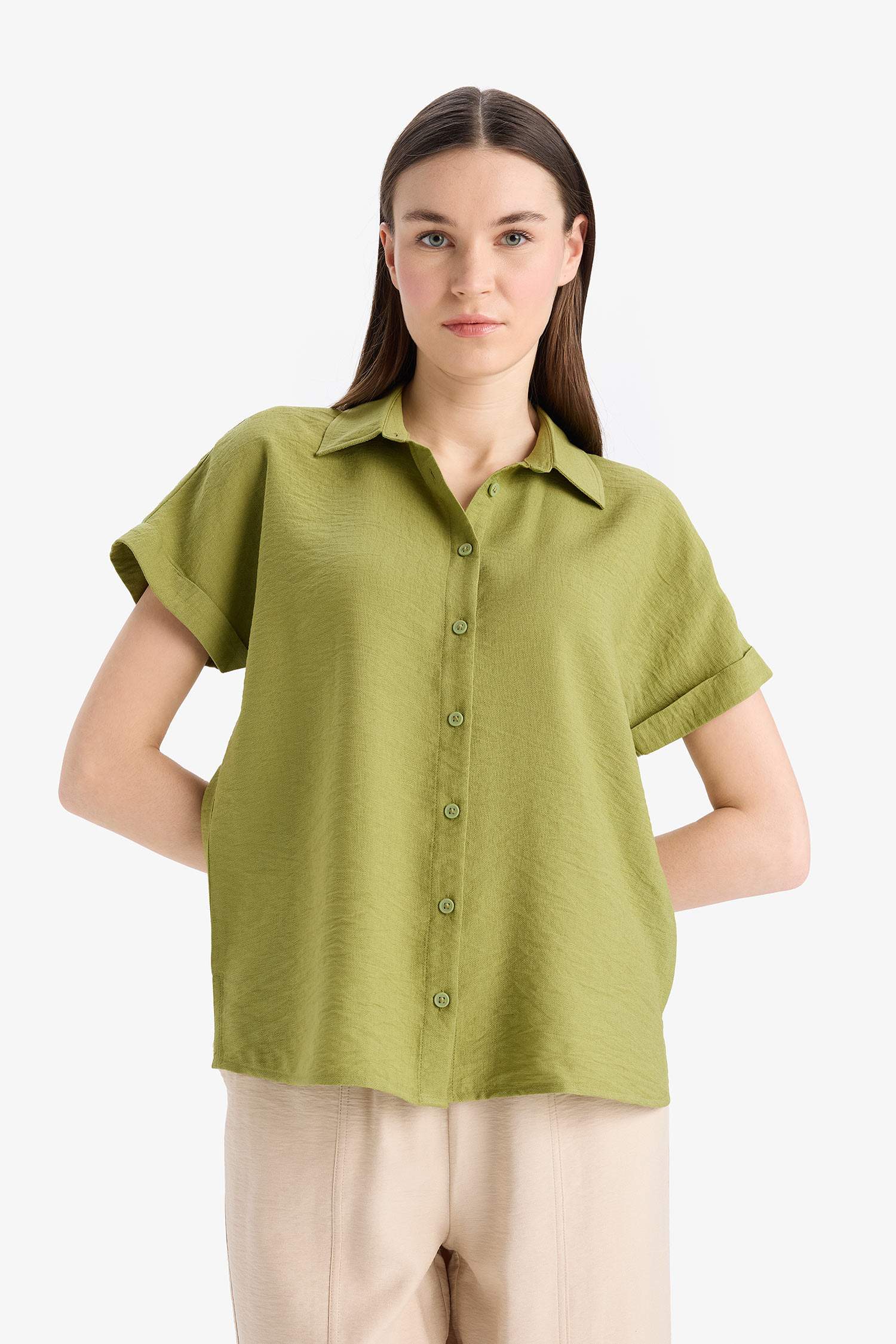 Chemise à manches courtes Coupe régulière