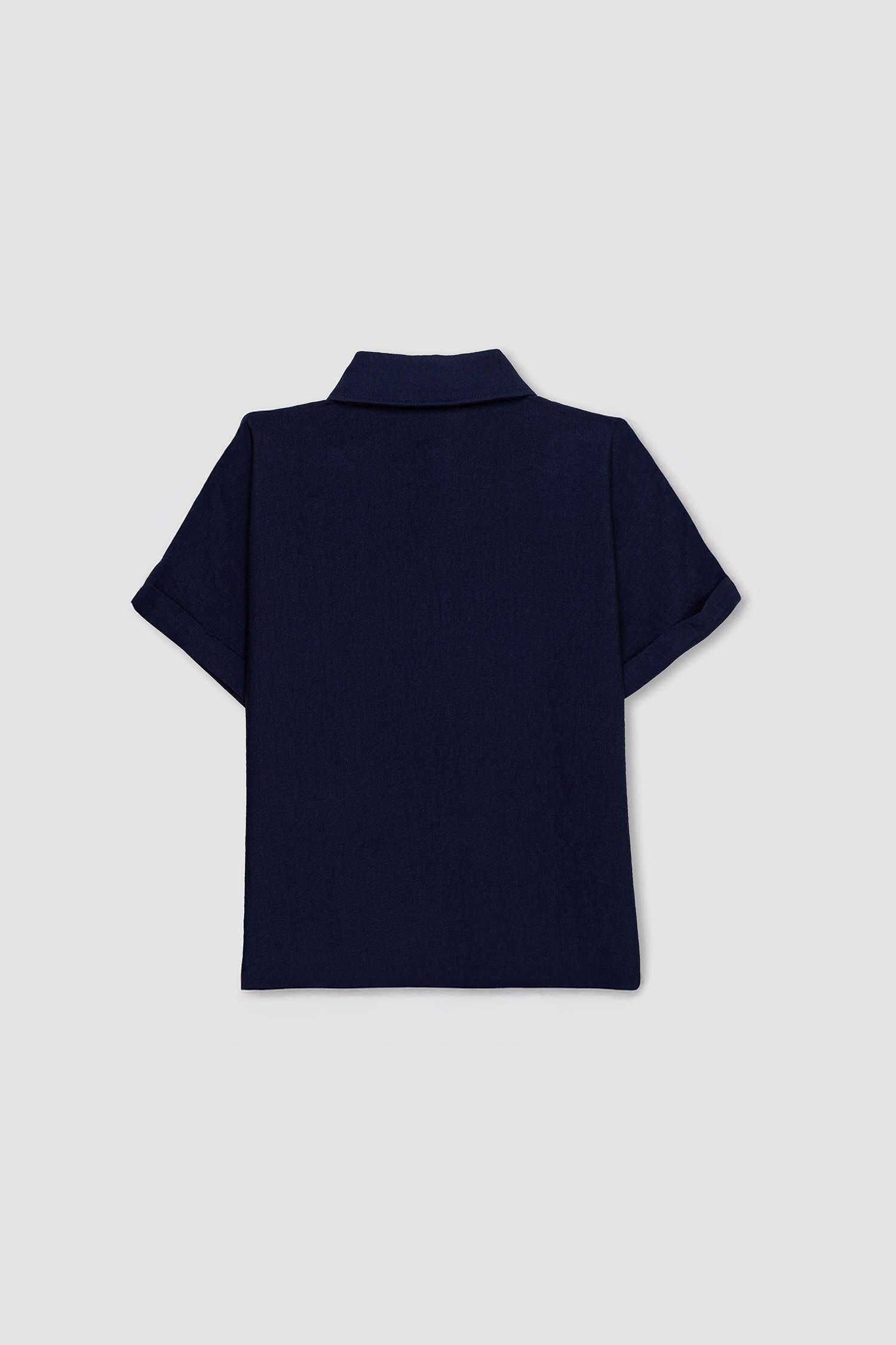 Regular Fit Shirt Collar Short Sleeve Shirt