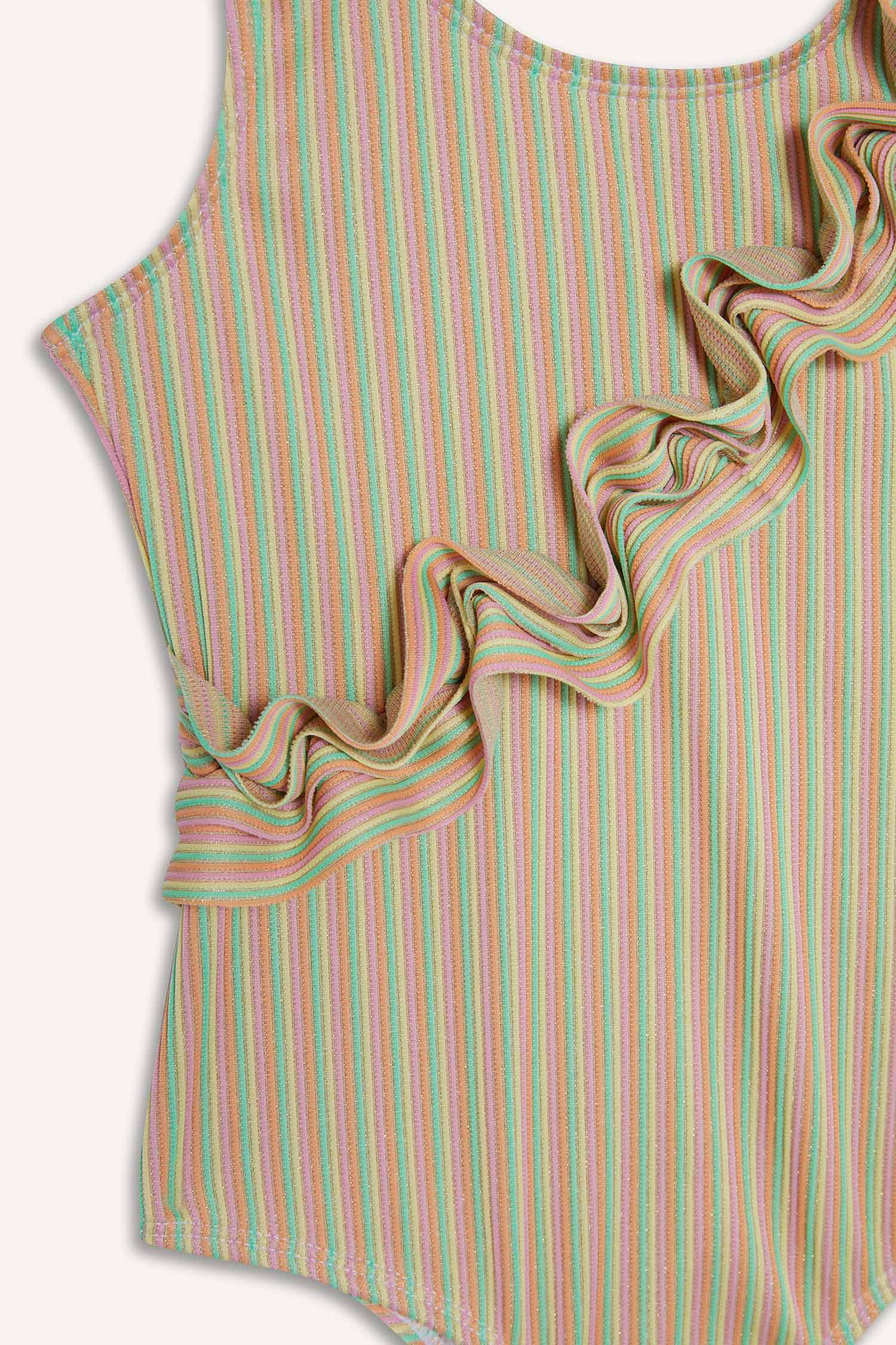 مايو بنات مخطط من قطعة واحدة