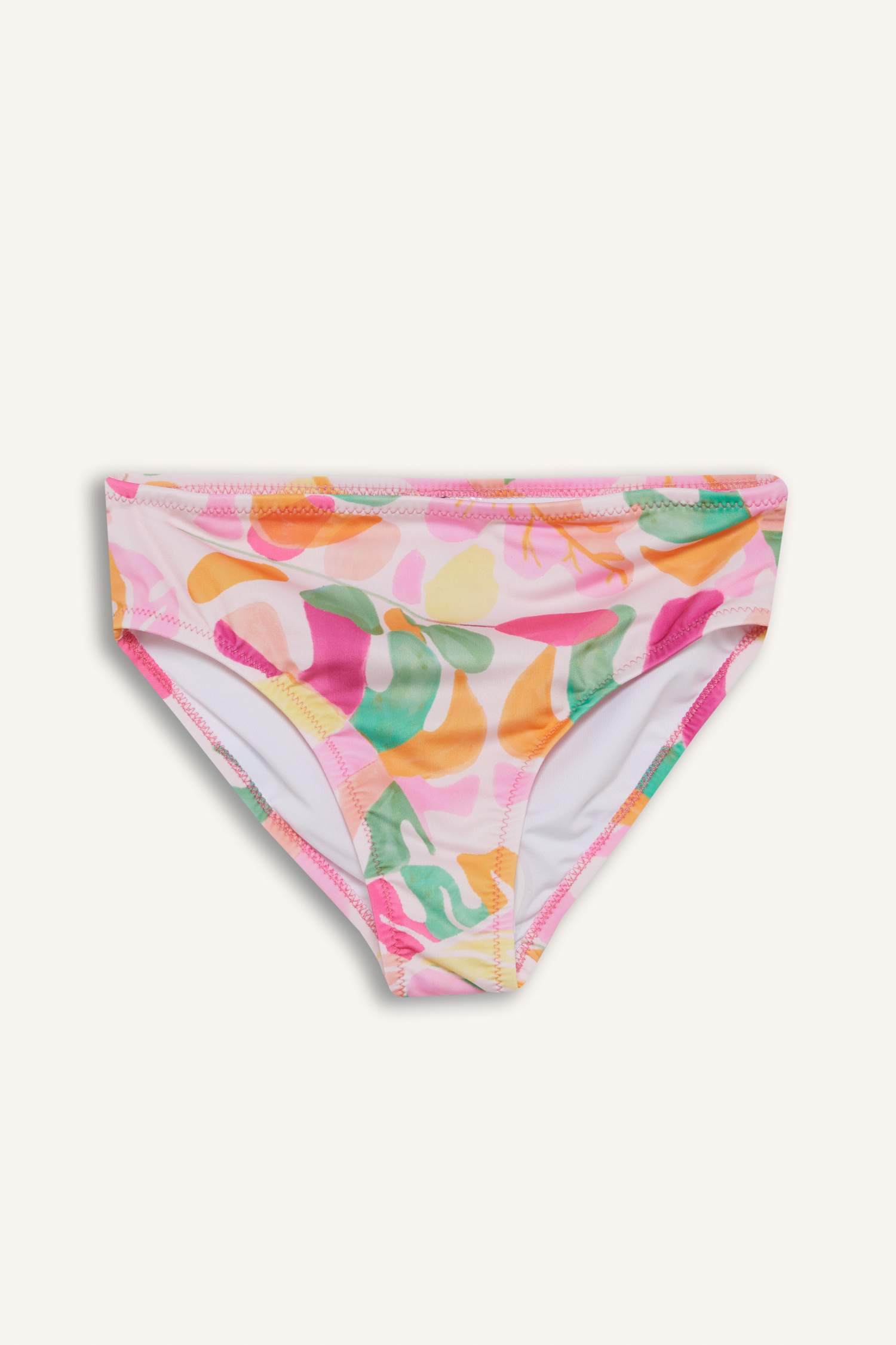 طقم بكيني بناتي ملون - قطعتين