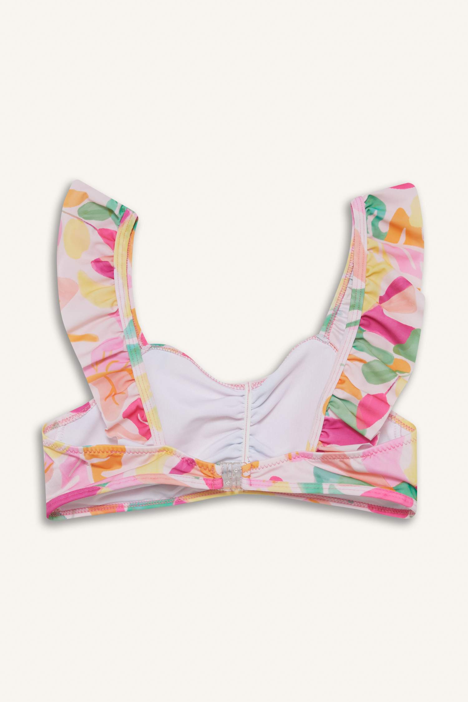 طقم بكيني بناتي ملون - قطعتين