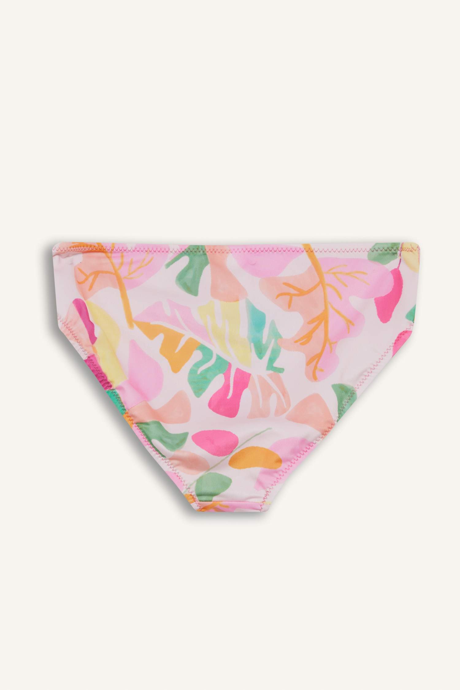 طقم بكيني بناتي ملون - قطعتين