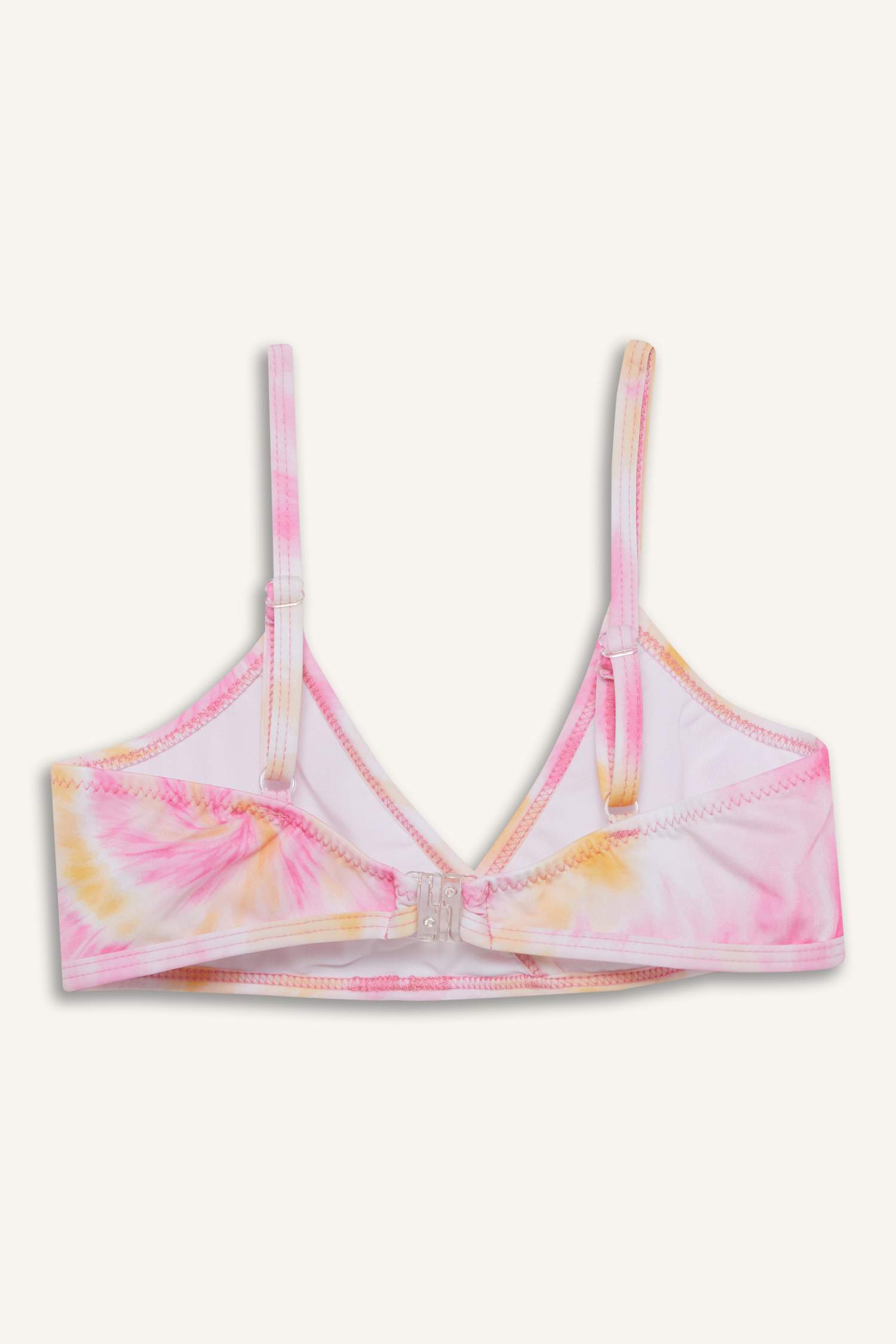 طقم بكيني بناتي تاي داي ملون - قطعتين