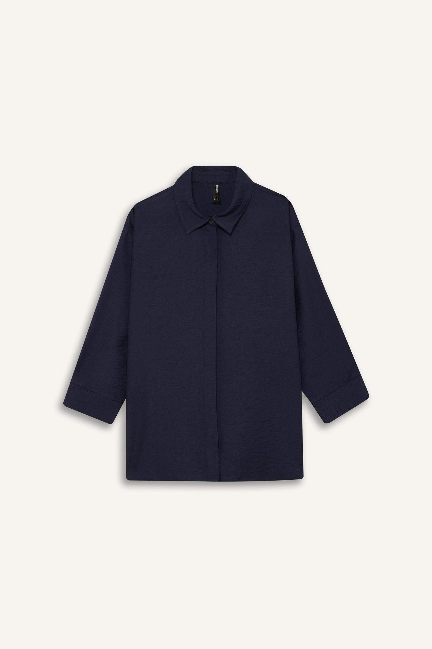 Regular Fit Basic Düz Yarım Kollu Gömlek