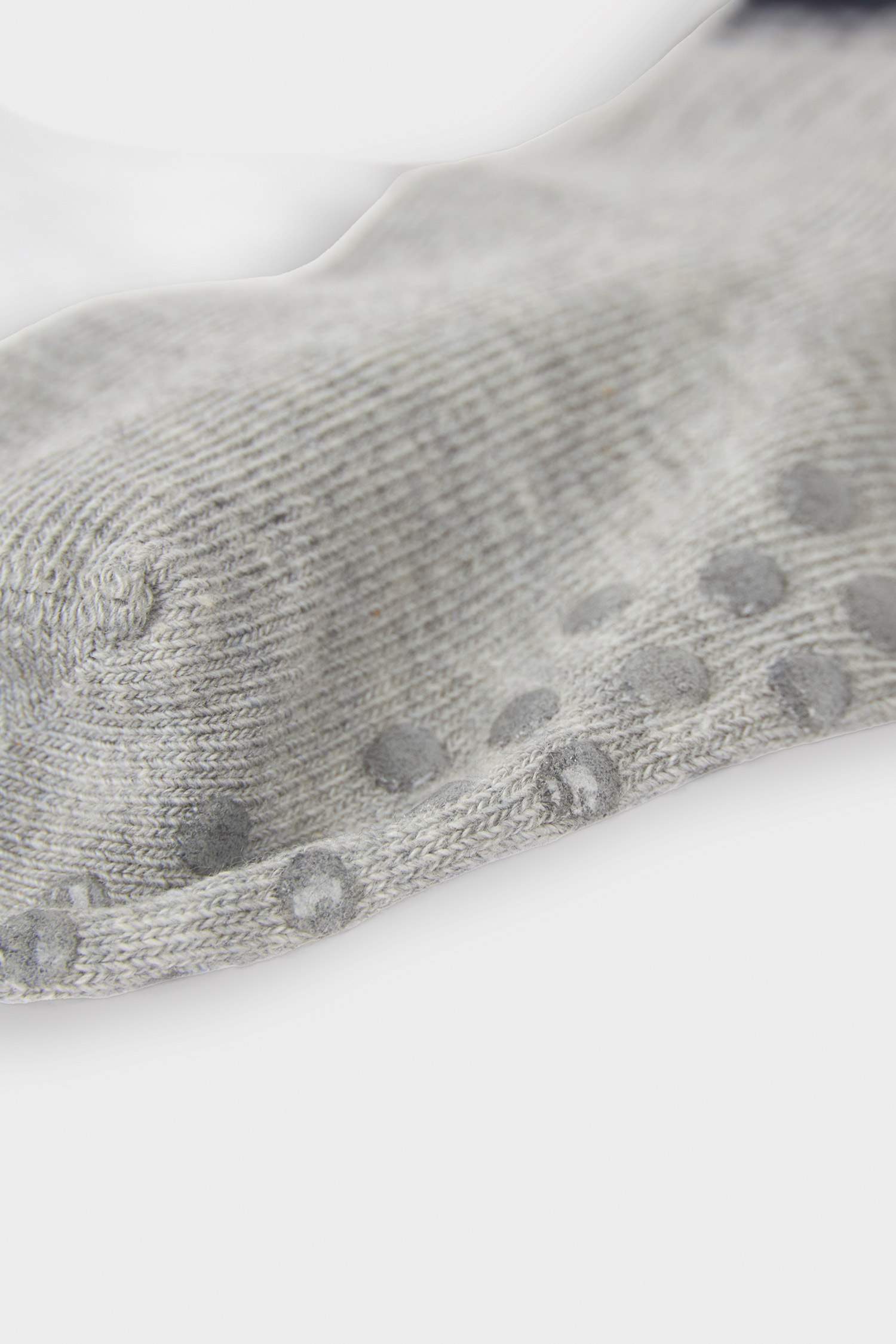 Erkek Bebek Kaydırmaz Taban 3'lü Pamuklu Uzun Çorap