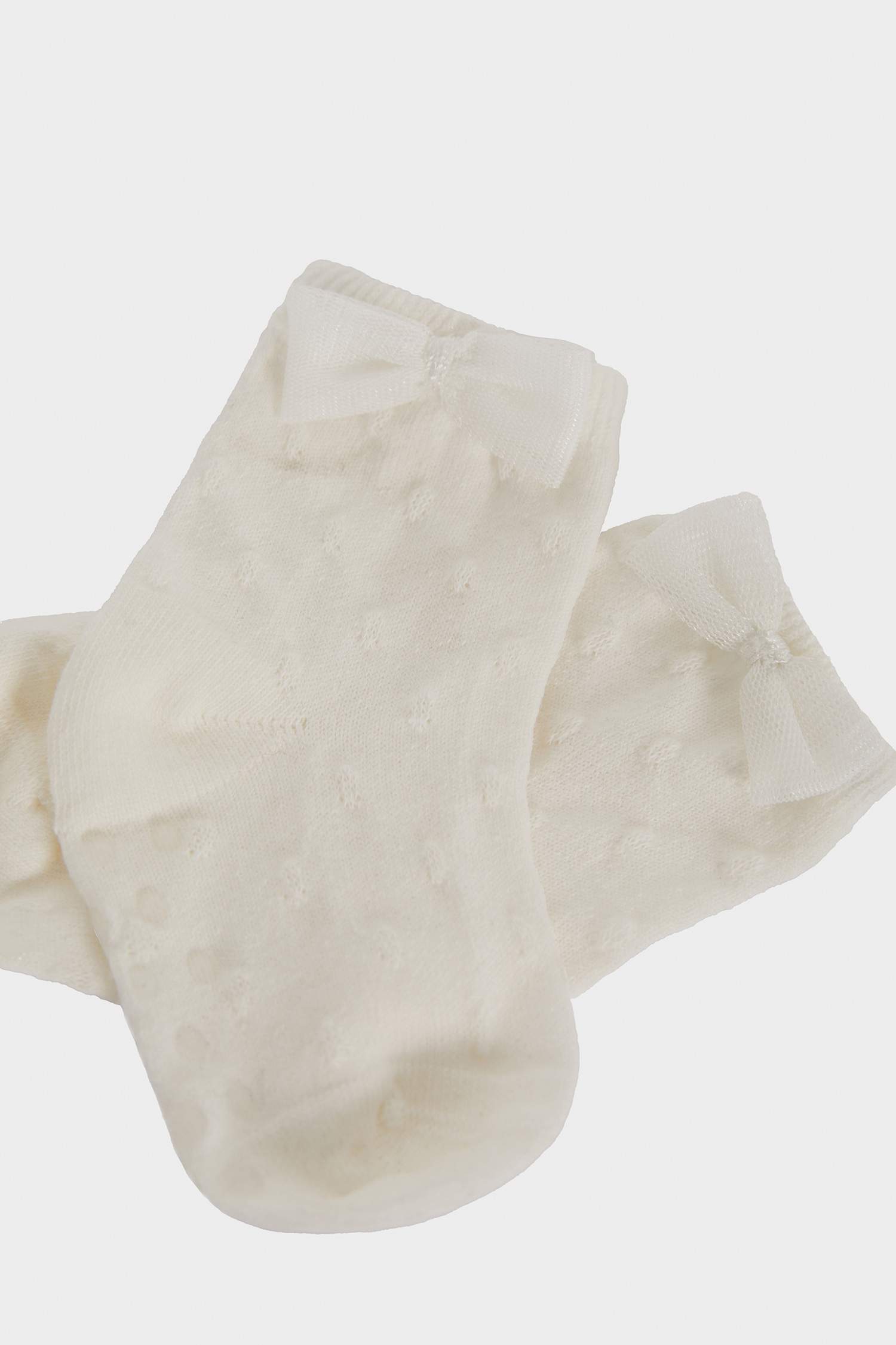 جوارب بنات طويلة من قطن بربطة - قطعتين