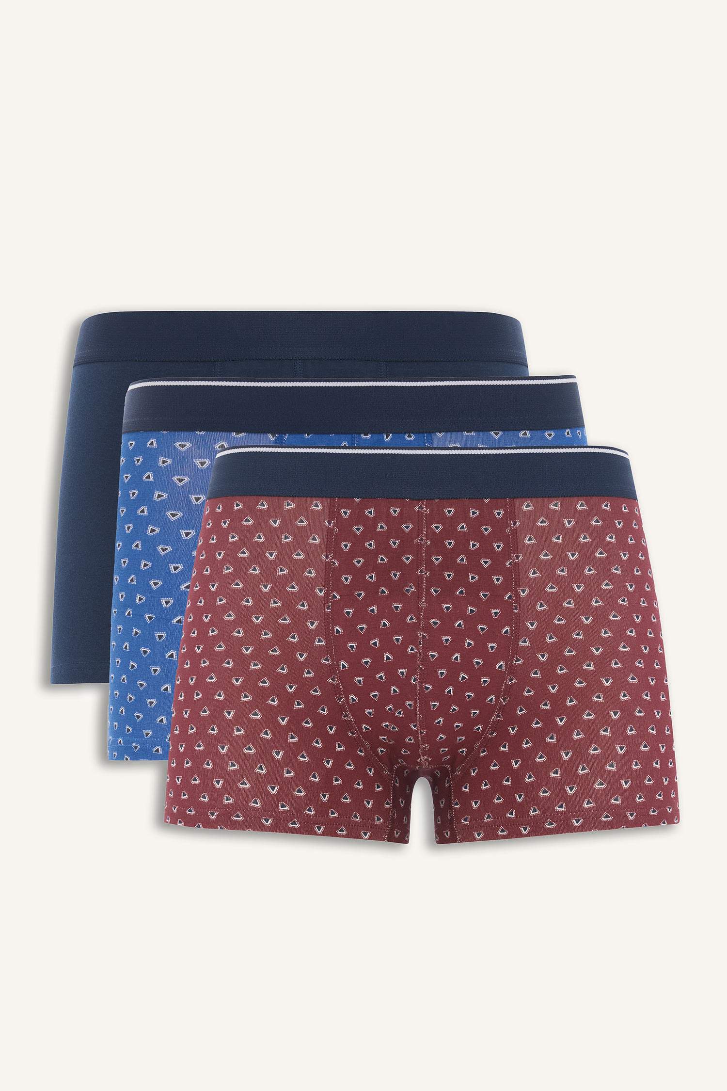 Regular Fit Polka Dot 3 Piece Boxers