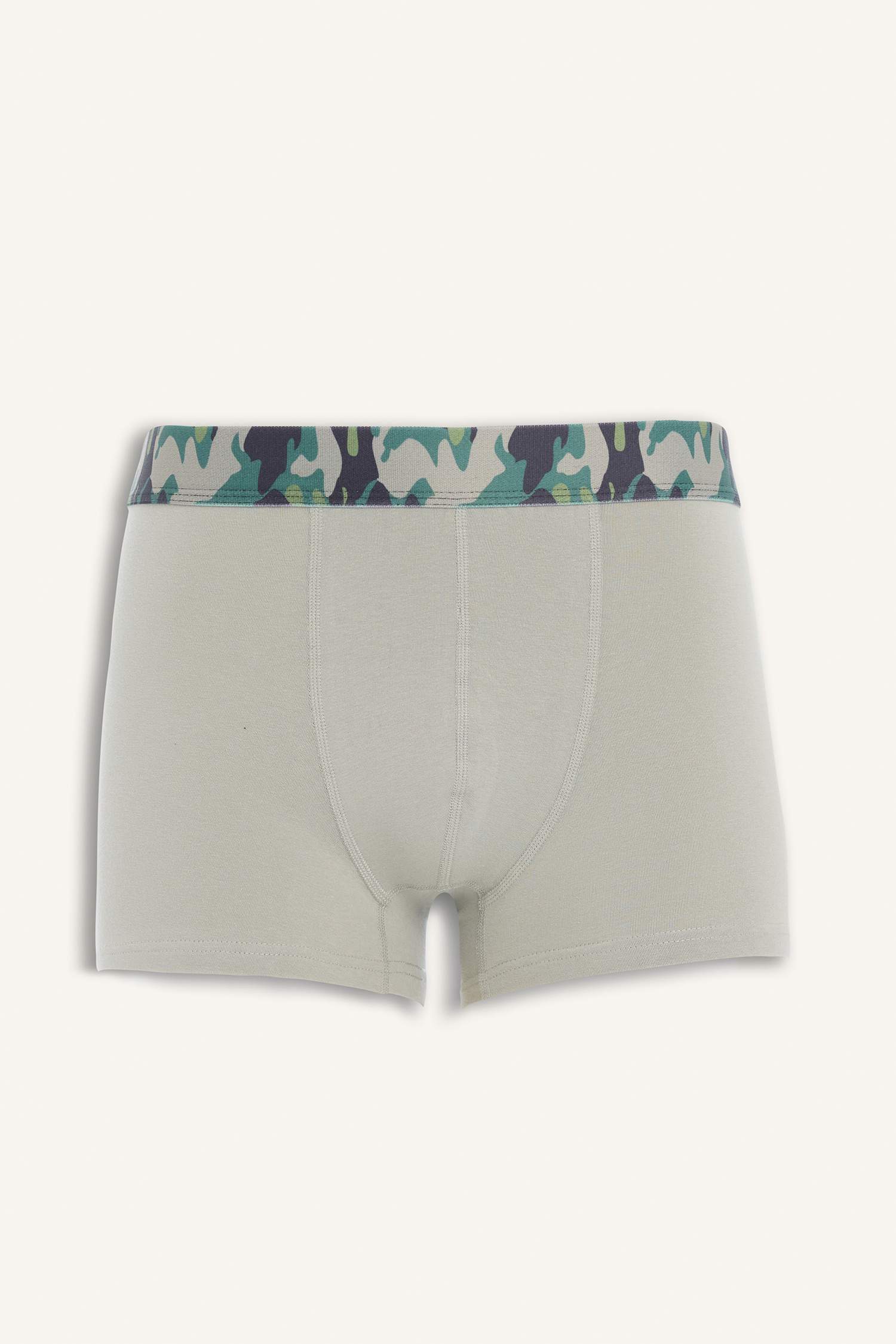 Regular Fit Camouflage Patterned 3 Piece Boxers