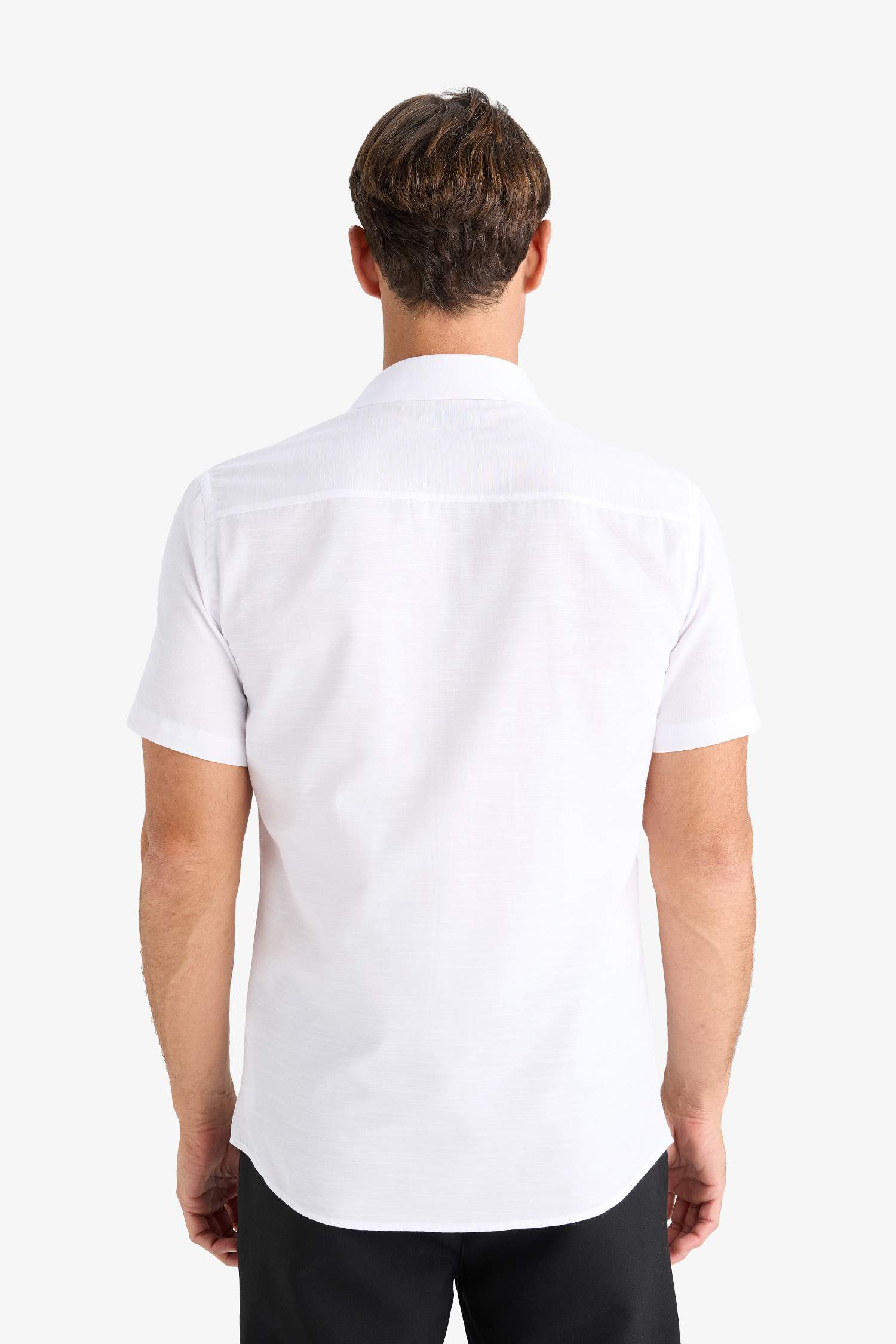 Modern Fit Summer Polo Collar Basic Shirt