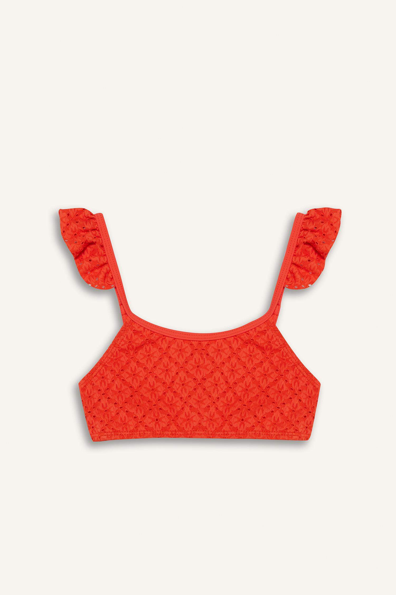 طقم بيكيني بنات مطبوع من قطعتين