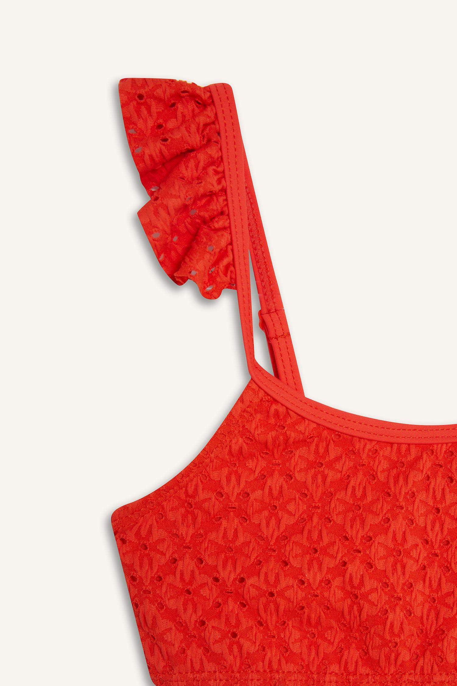 طقم بيكيني بنات مطبوع من قطعتين