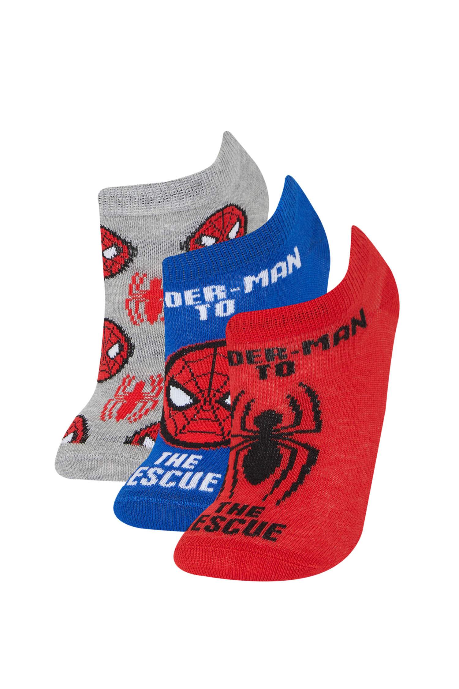 Boy Spiderman Licensed 3 piece Short Socks