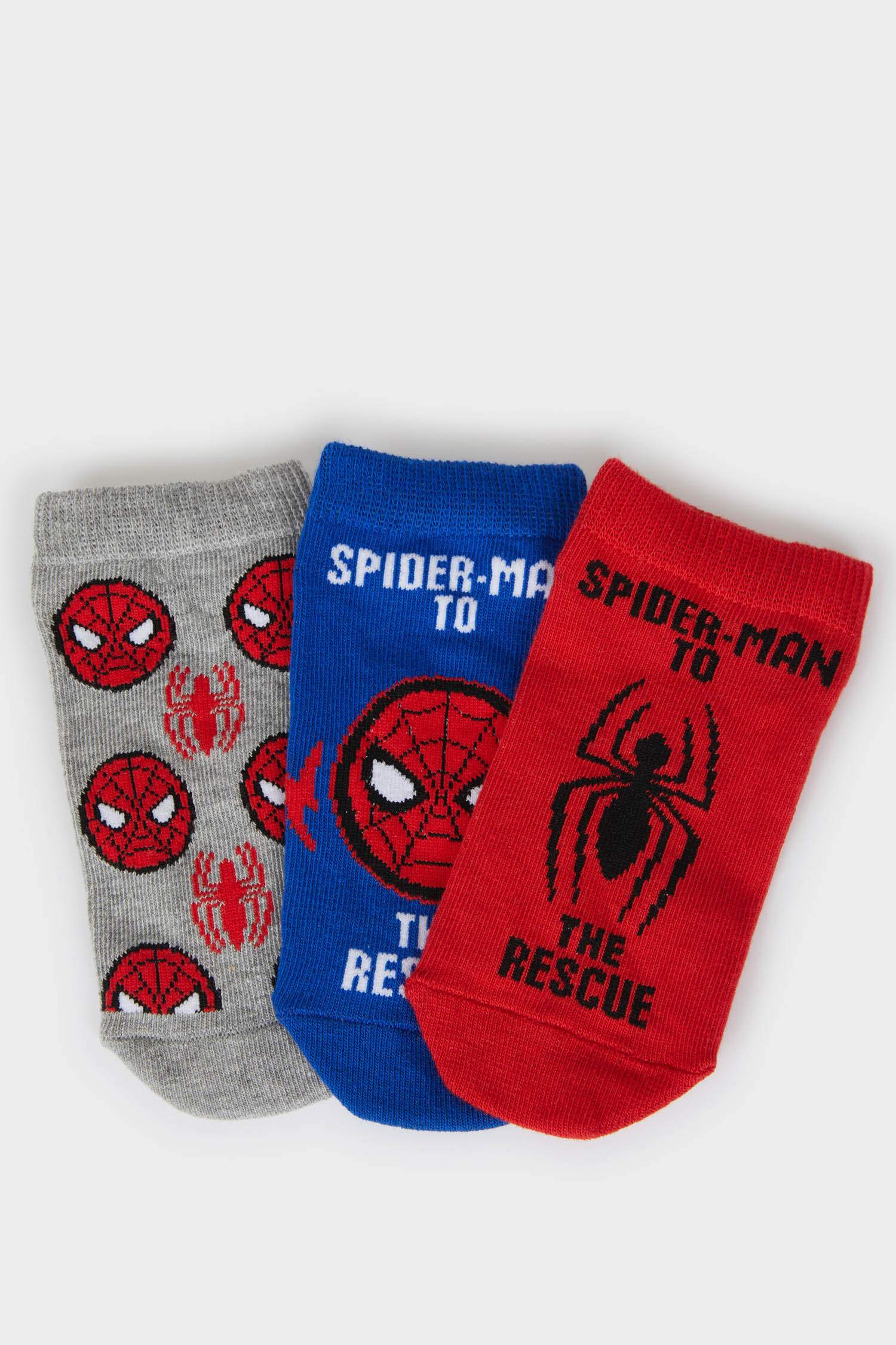 Boy Spiderman Licensed 3 piece Short Socks