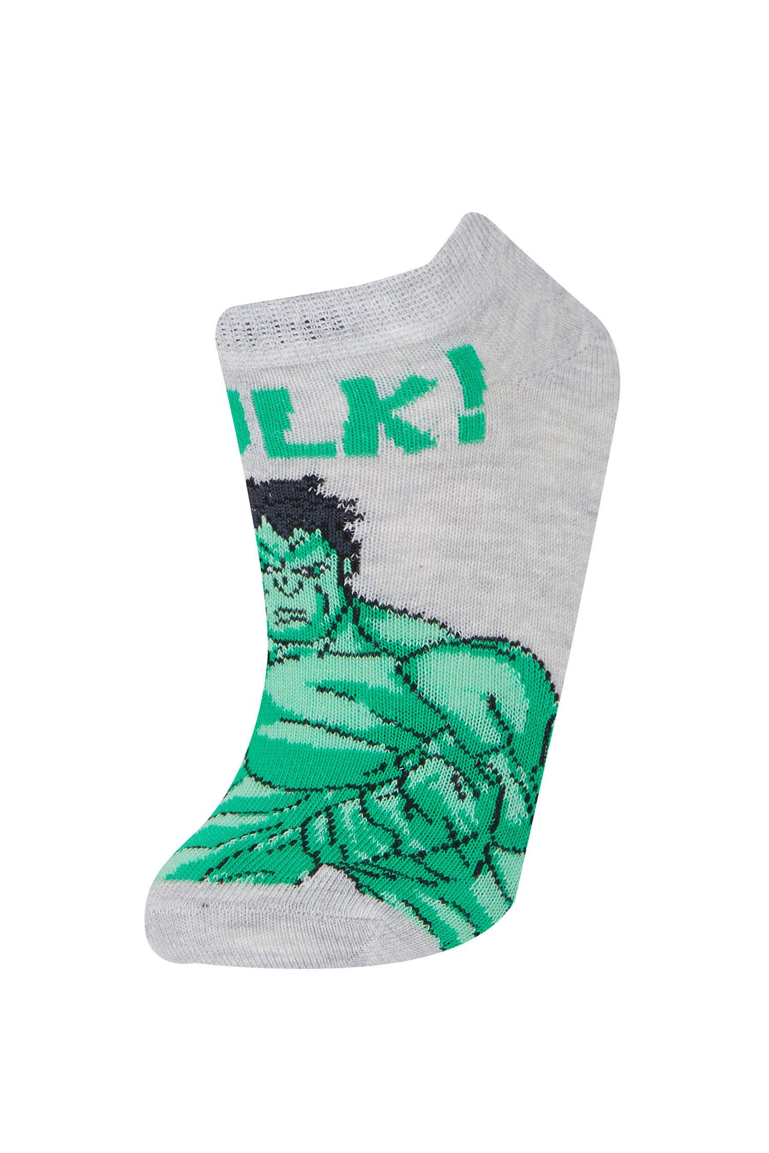 Erkek Çocuk Marvel 3'lü Pamuklu Patik Çorap