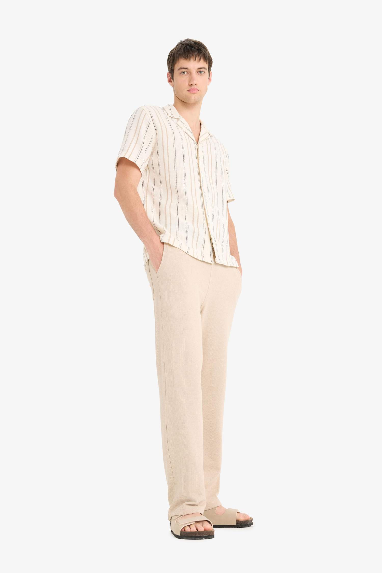 Beli Bağcıklı Wide Leg Geniş Paça Eşofman Altı