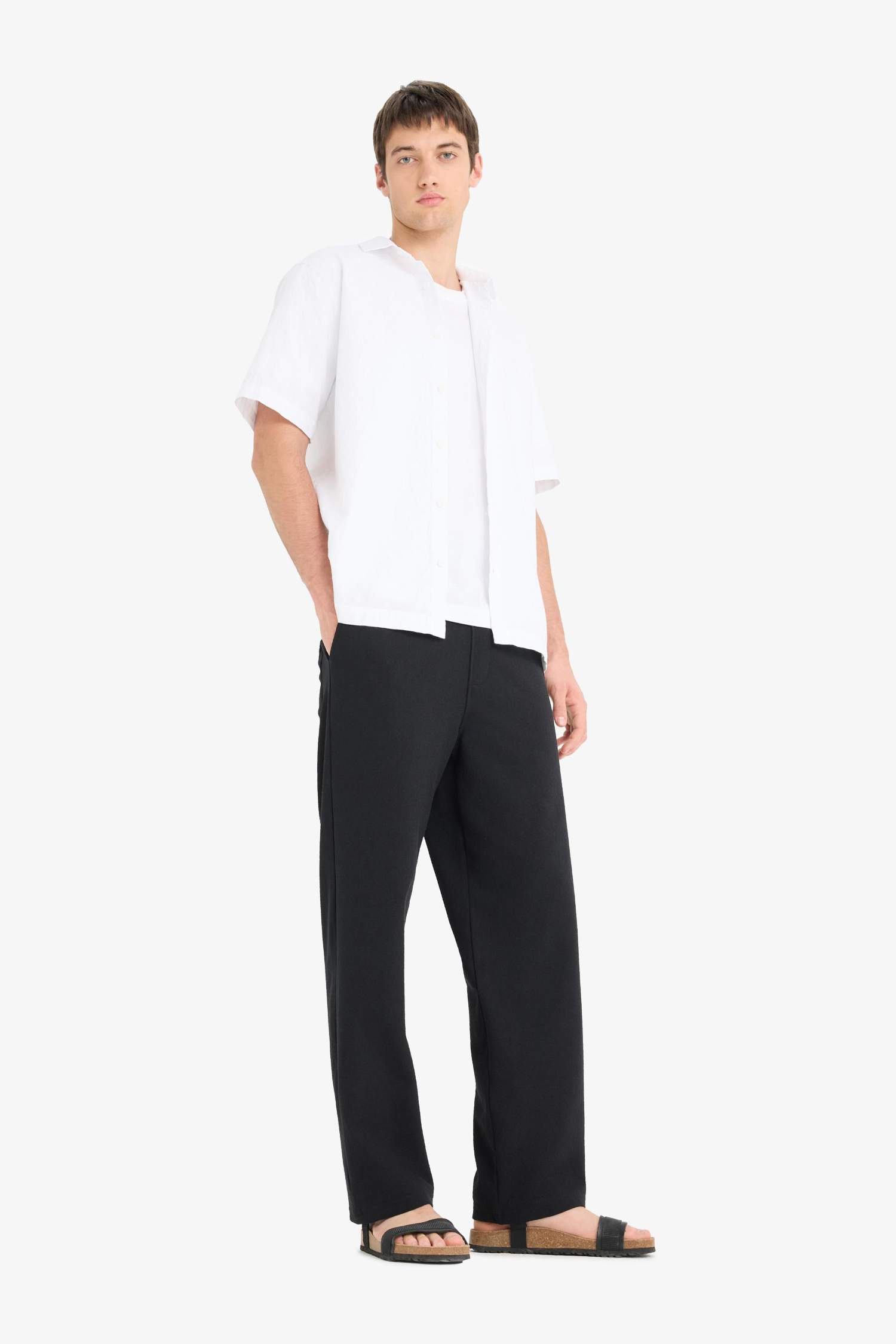 Beli Bağcıklı Wide Leg Geniş Paça Eşofman Altı